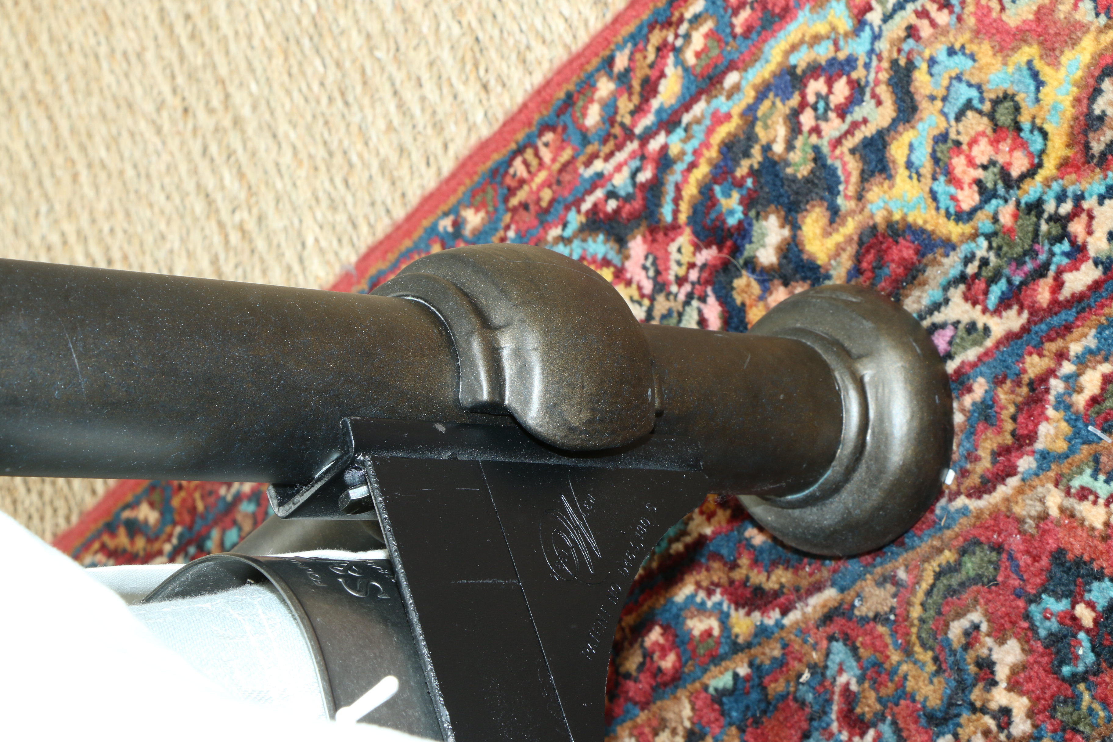 Pottery Barn "Coleman" Queen Size Metal Bed Frame with Patinated Bronze Finish