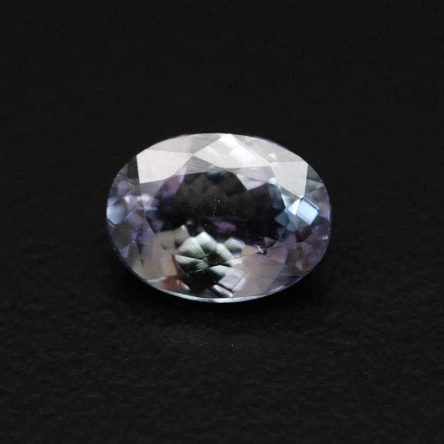 Loose 1.71 CT Oval Faceted Tanzanite