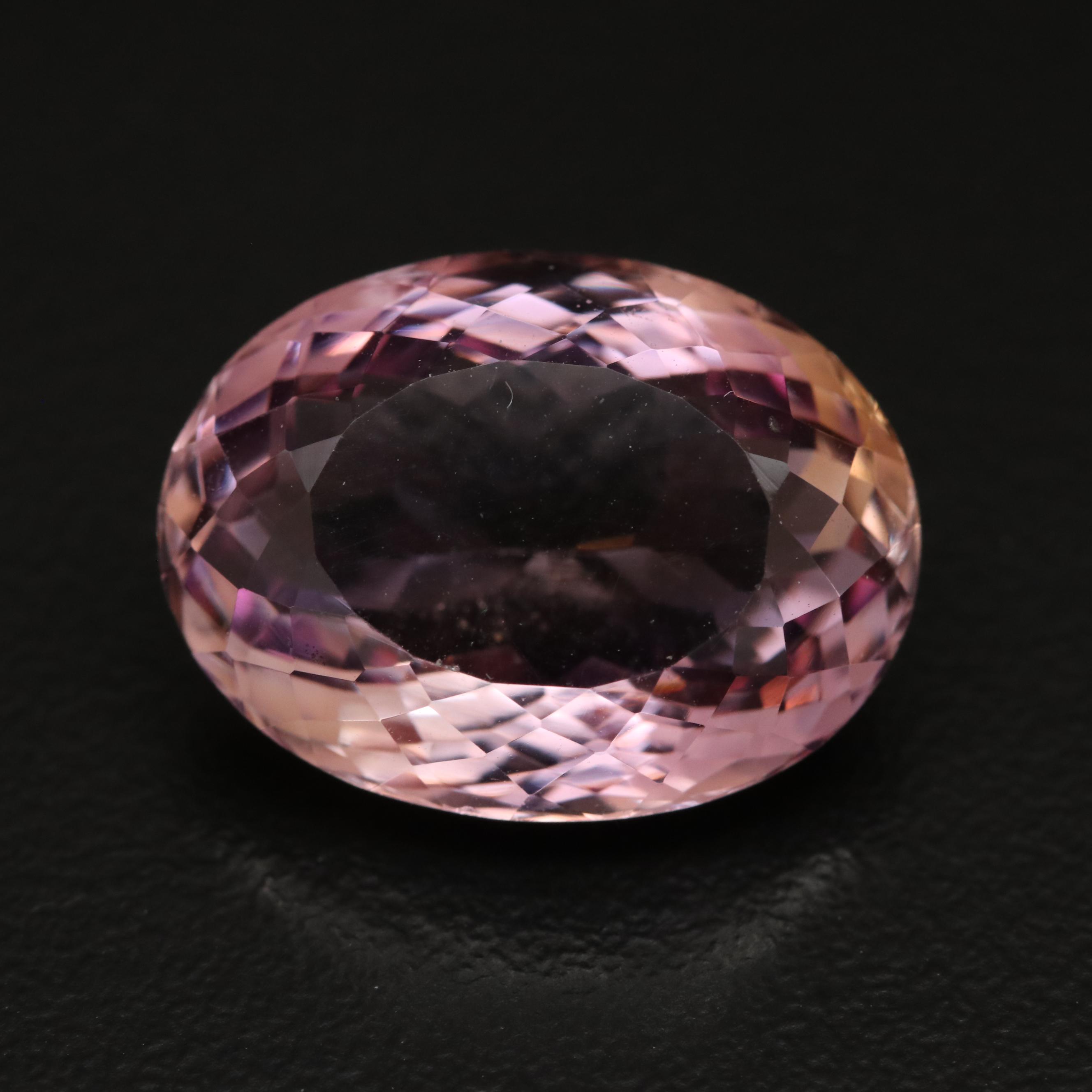 Loose 16.22 CT Oval Faceted Ametrine