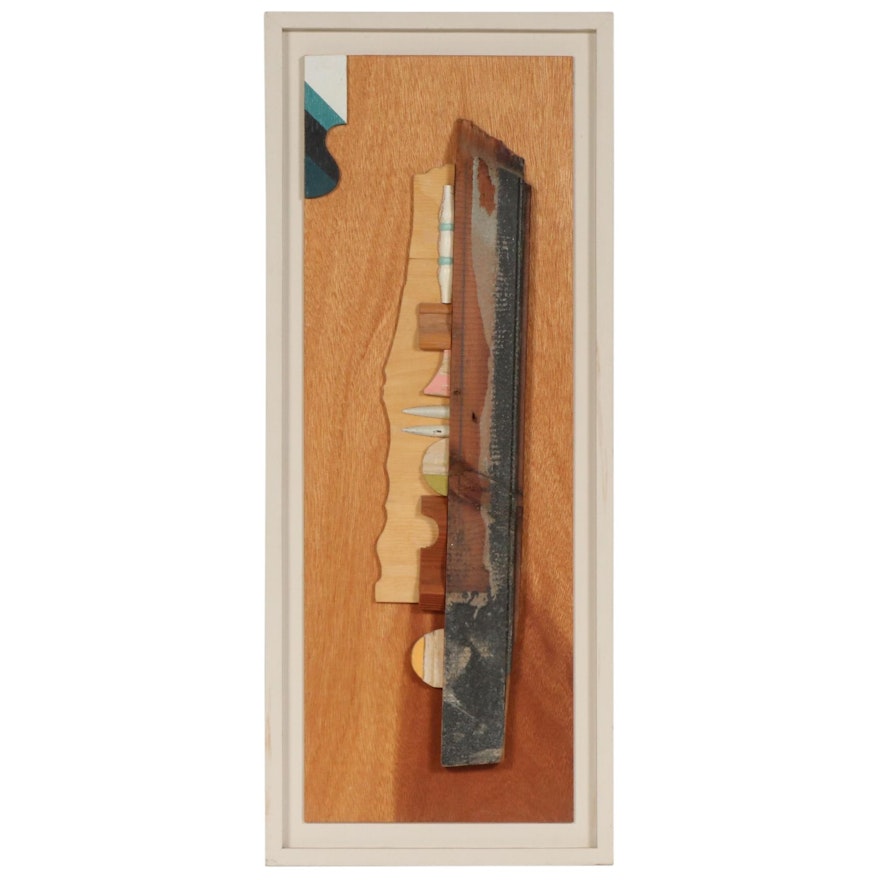 Framed Carved Wood Sculpture "Phenomenon", 2002