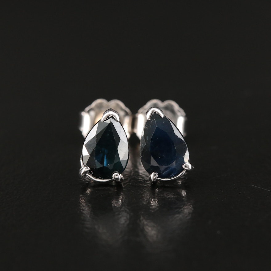 14K Sapphire Stud Earrings