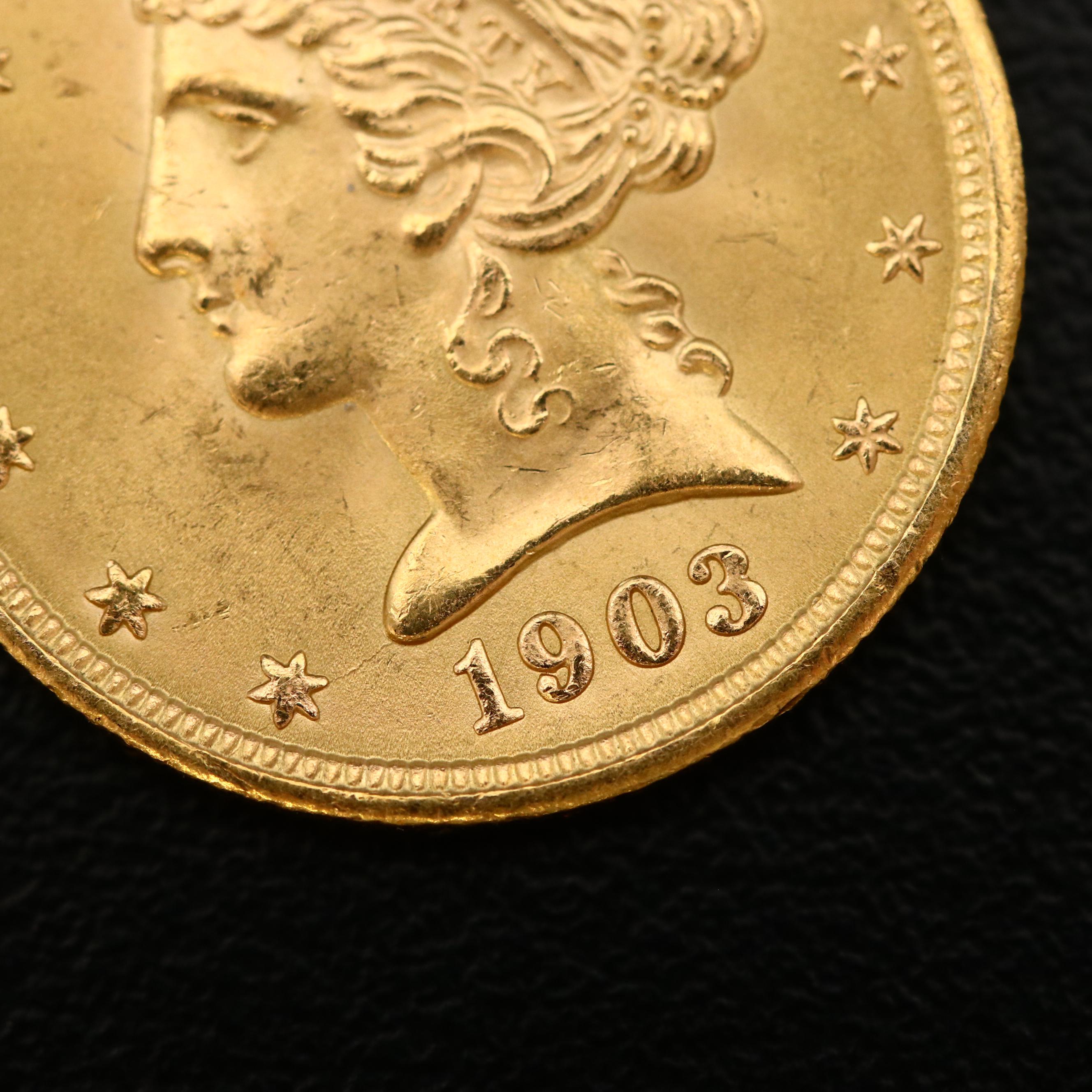 1903-S Liberty Head Gold $5 Half Eagle