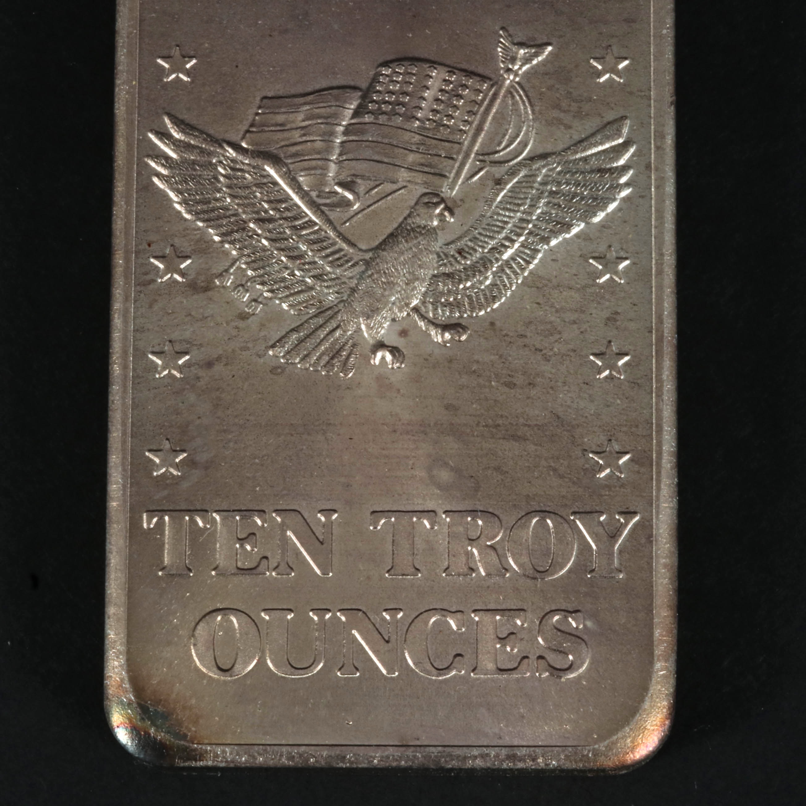 1981 Ten Troy Ounce .999 Fine Silver Ingot, U.S. Assay Office San Francisco