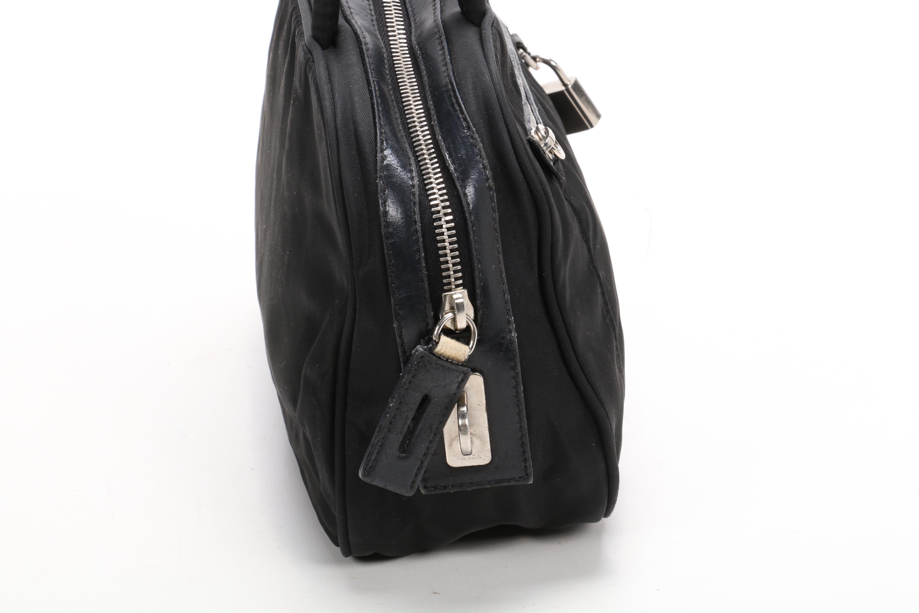 Prada Shoulder Bag in Black Tessuto Nylon