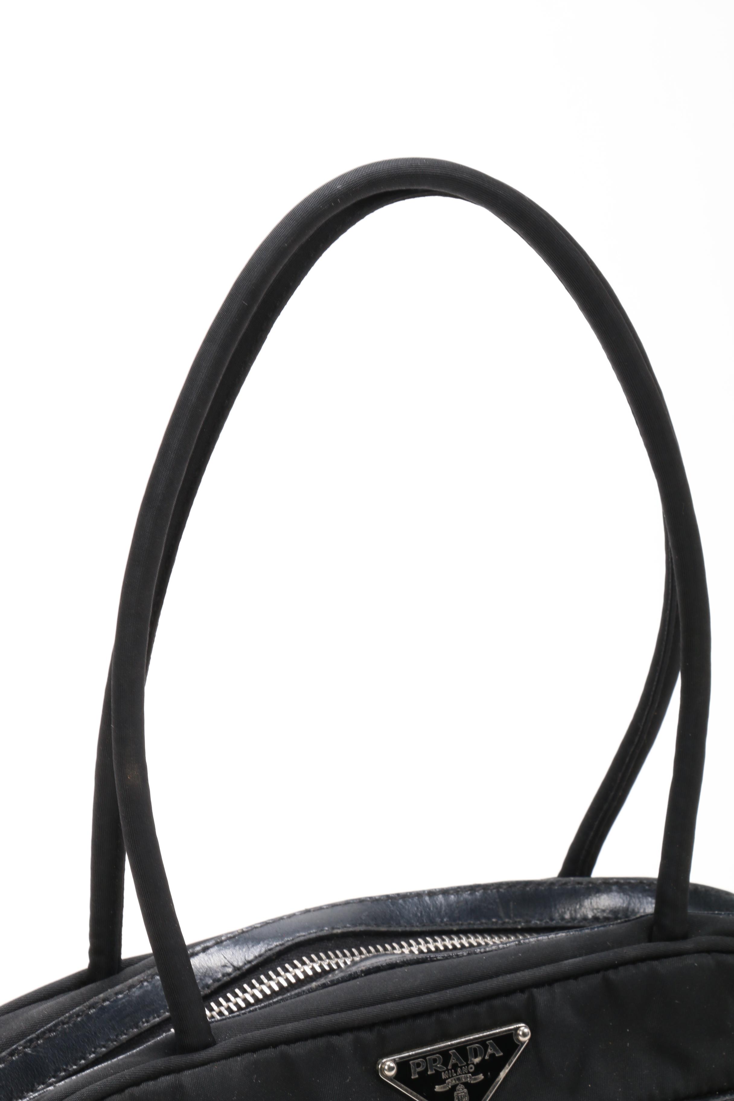 Prada Shoulder Bag in Black Tessuto Nylon