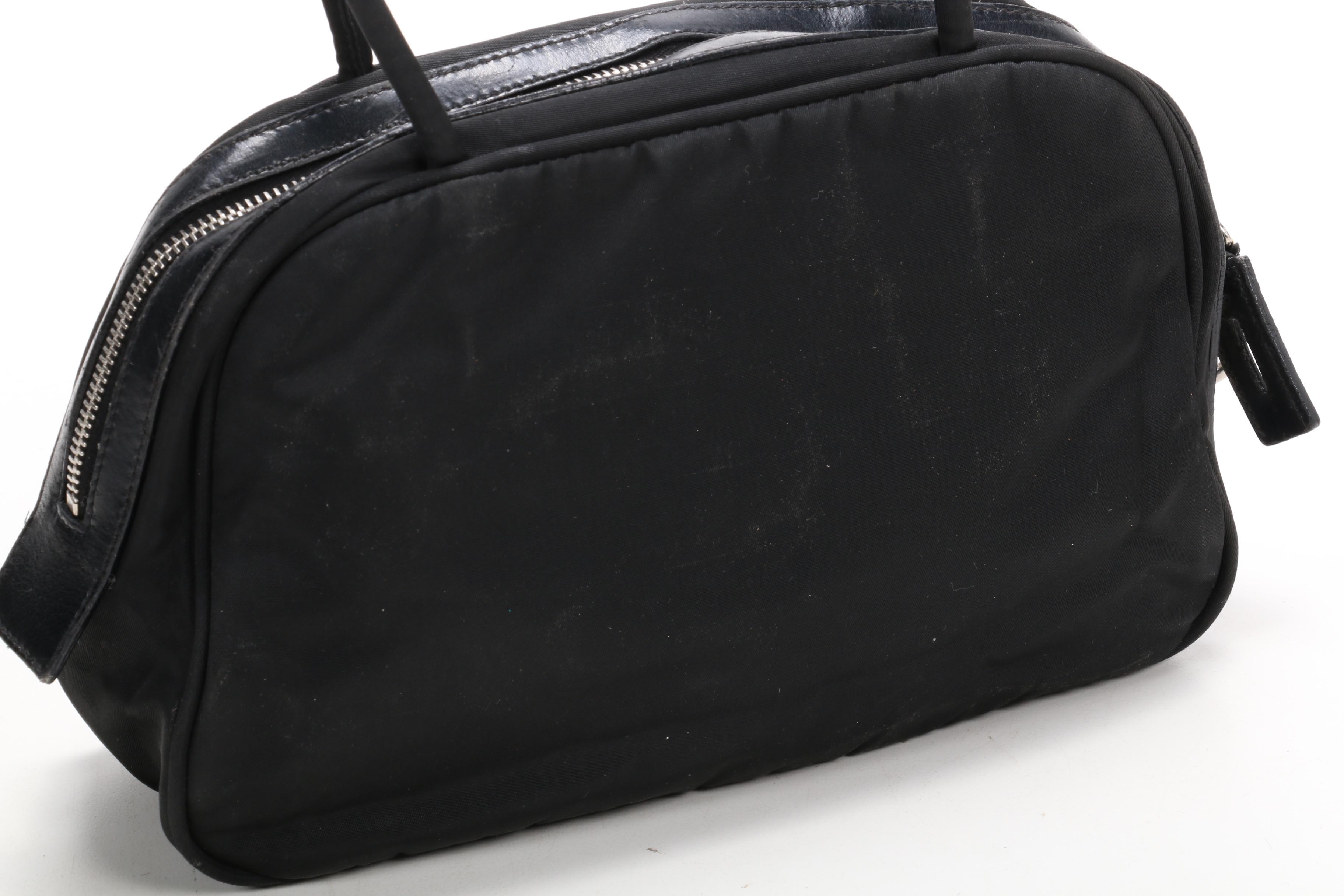 Prada Shoulder Bag in Black Tessuto Nylon