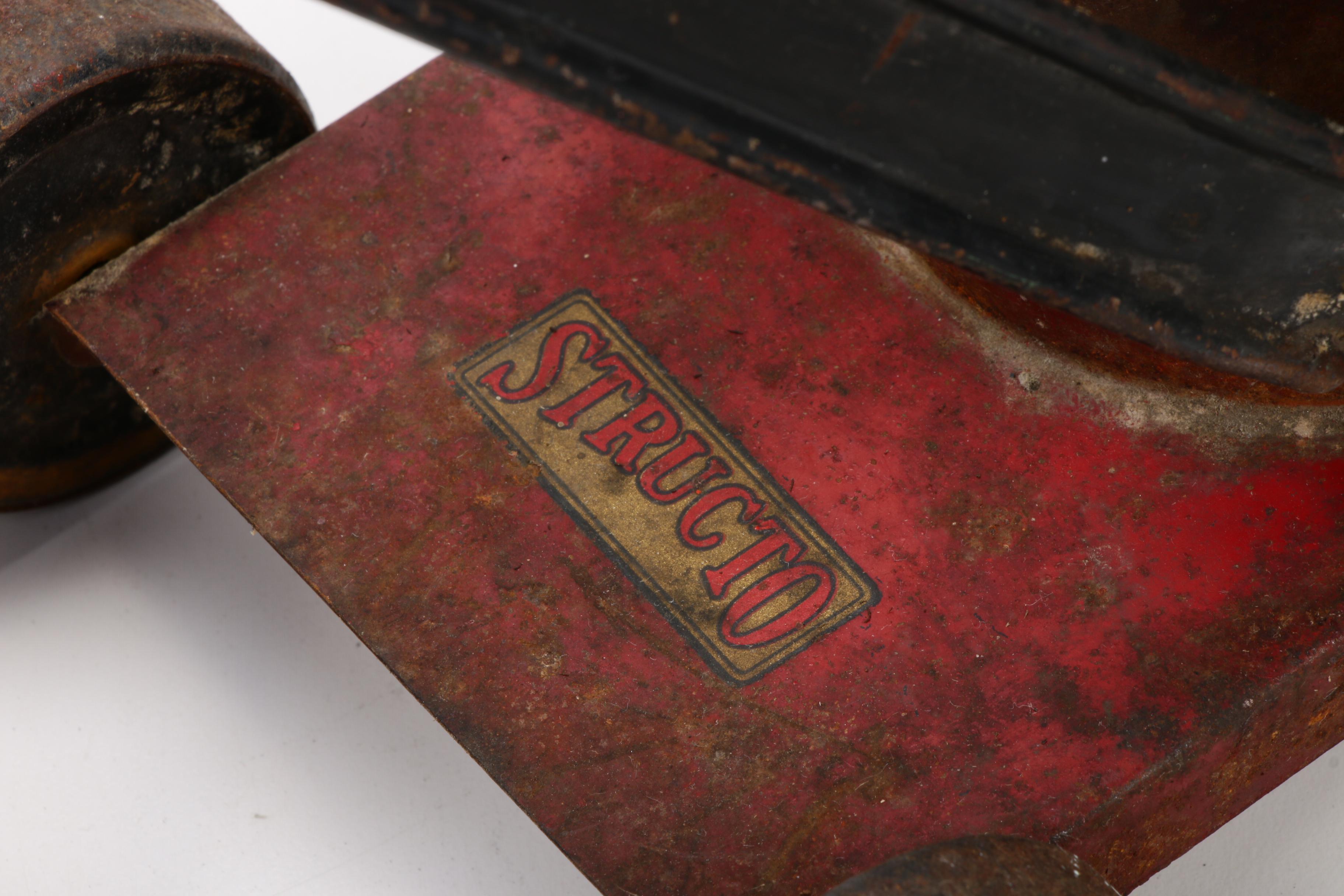 NY-Lint "Road Grader" and Structo "Excavator" Construction Toys, Vintage