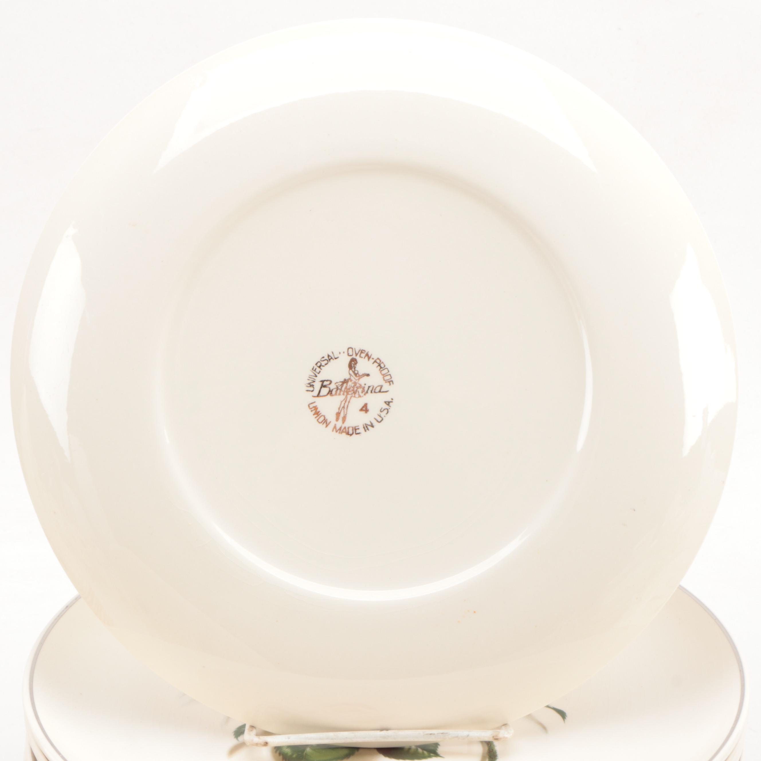 Universal Ballerina "Moss Rose" Ceramic Dinnerware