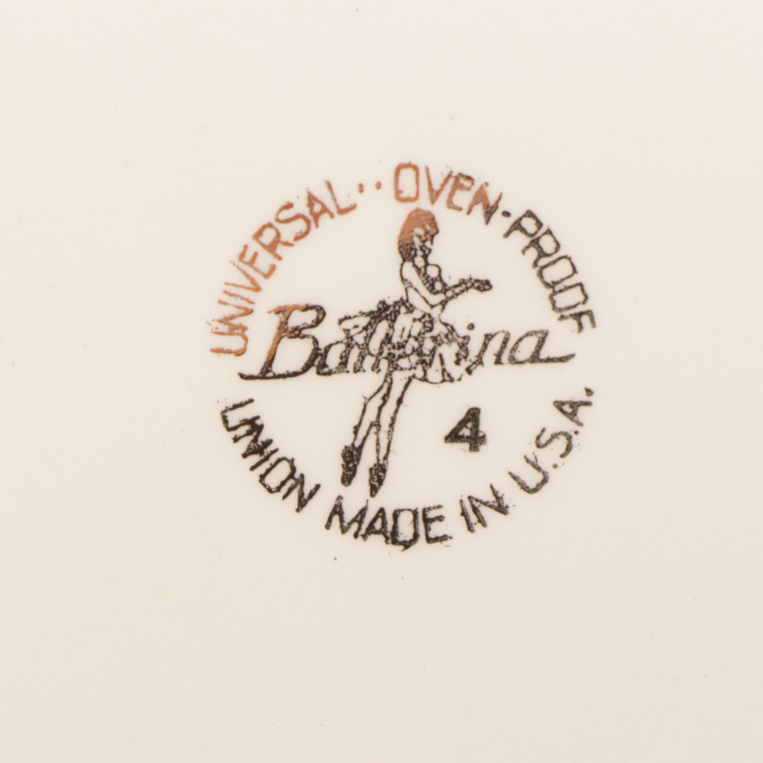 Universal Ballerina "Moss Rose" Ceramic Dinnerware