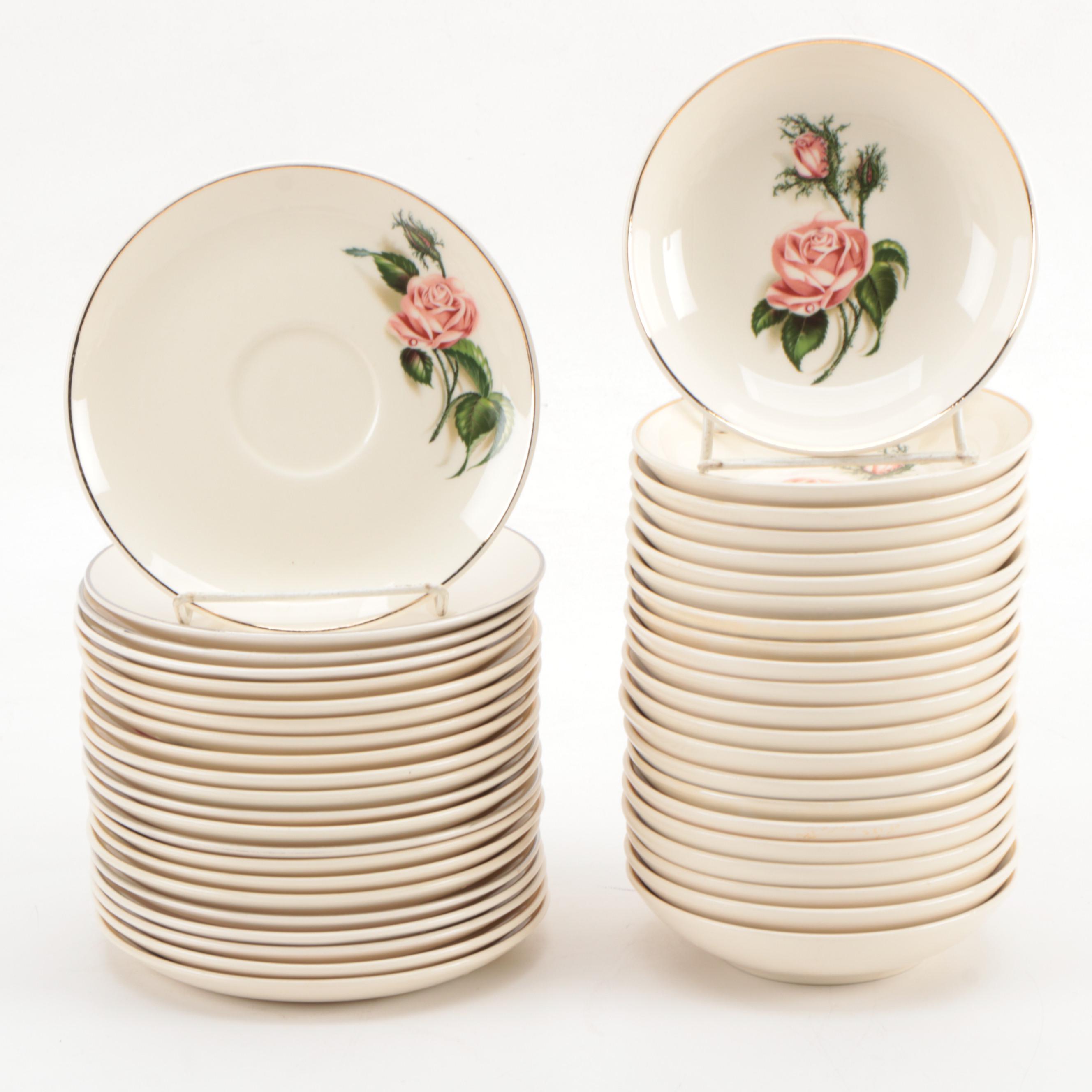 Universal Ballerina "Moss Rose" Ceramic Dinnerware