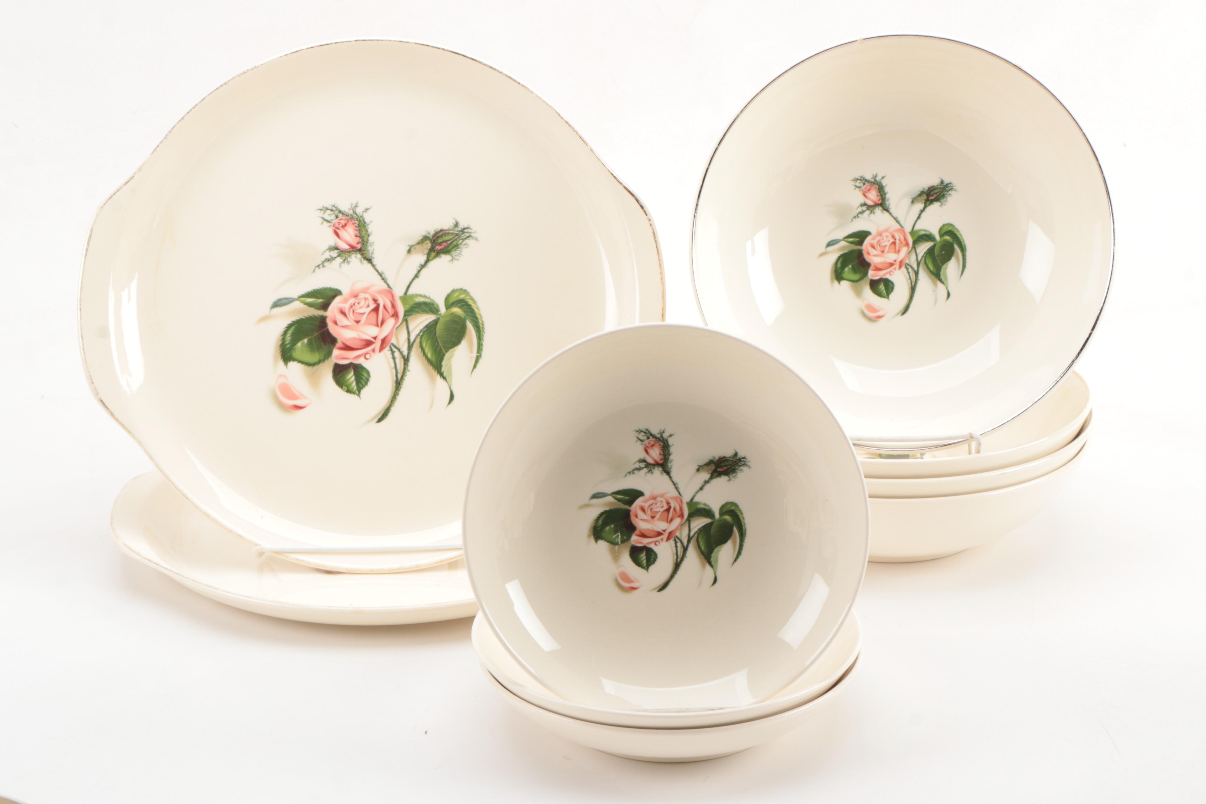 Universal Ballerina "Moss Rose" Ceramic Dinnerware