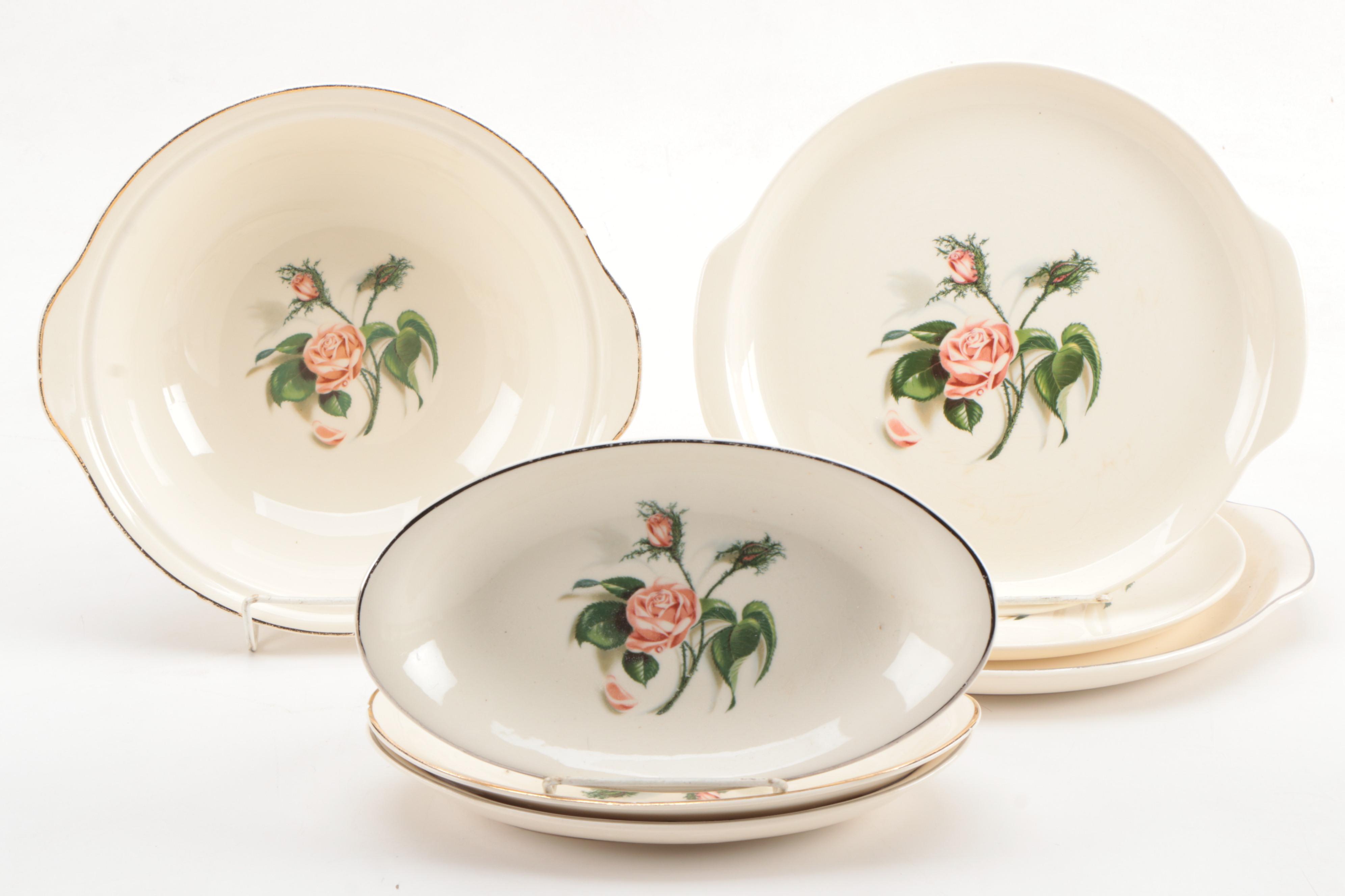 Universal Ballerina "Moss Rose" Ceramic Dinnerware
