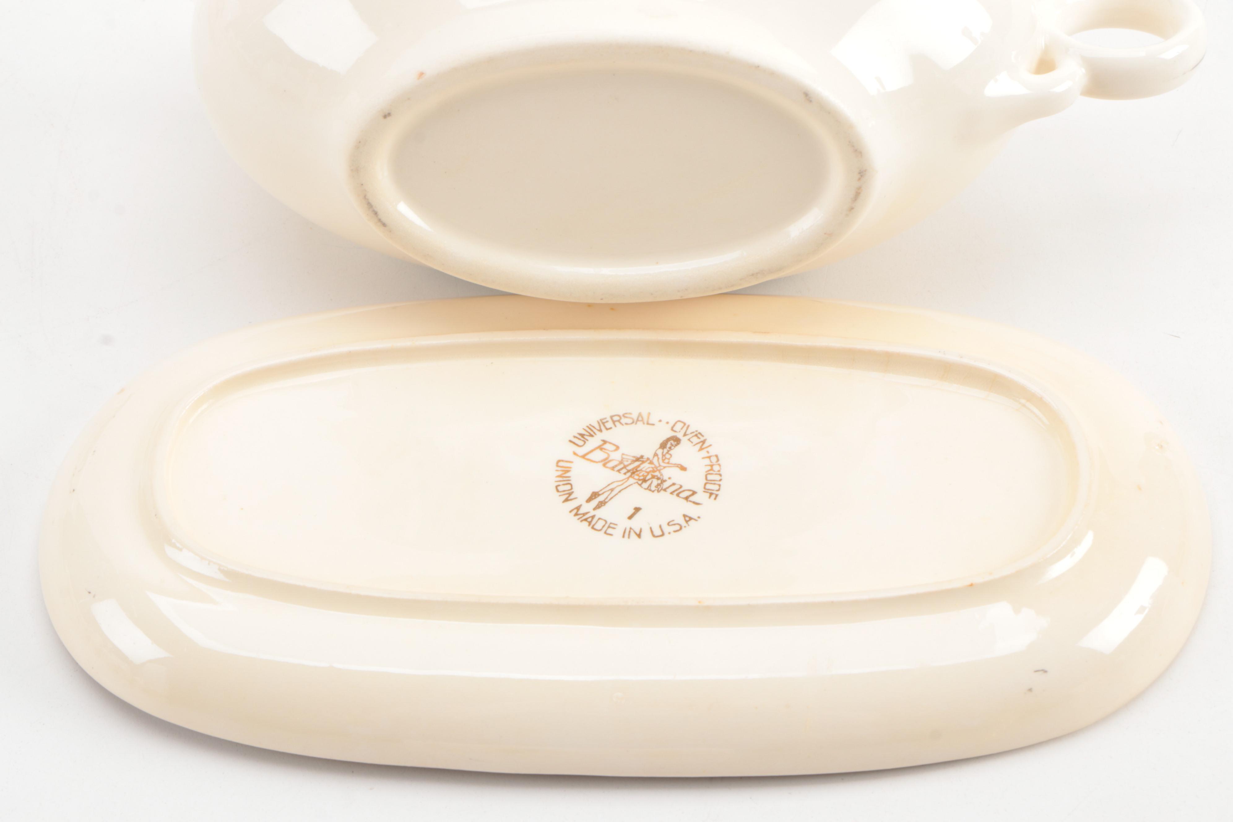 Universal Ballerina "Moss Rose" Ceramic Dinnerware