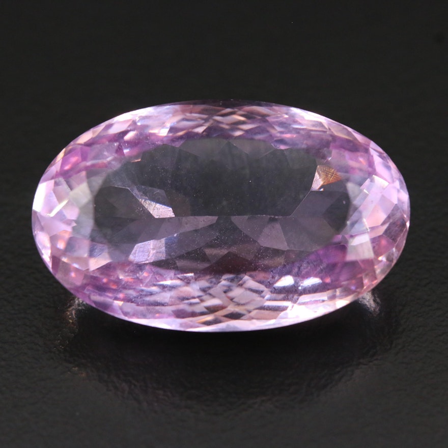 Loose 36.01 CT Oval Faceted Amethyst