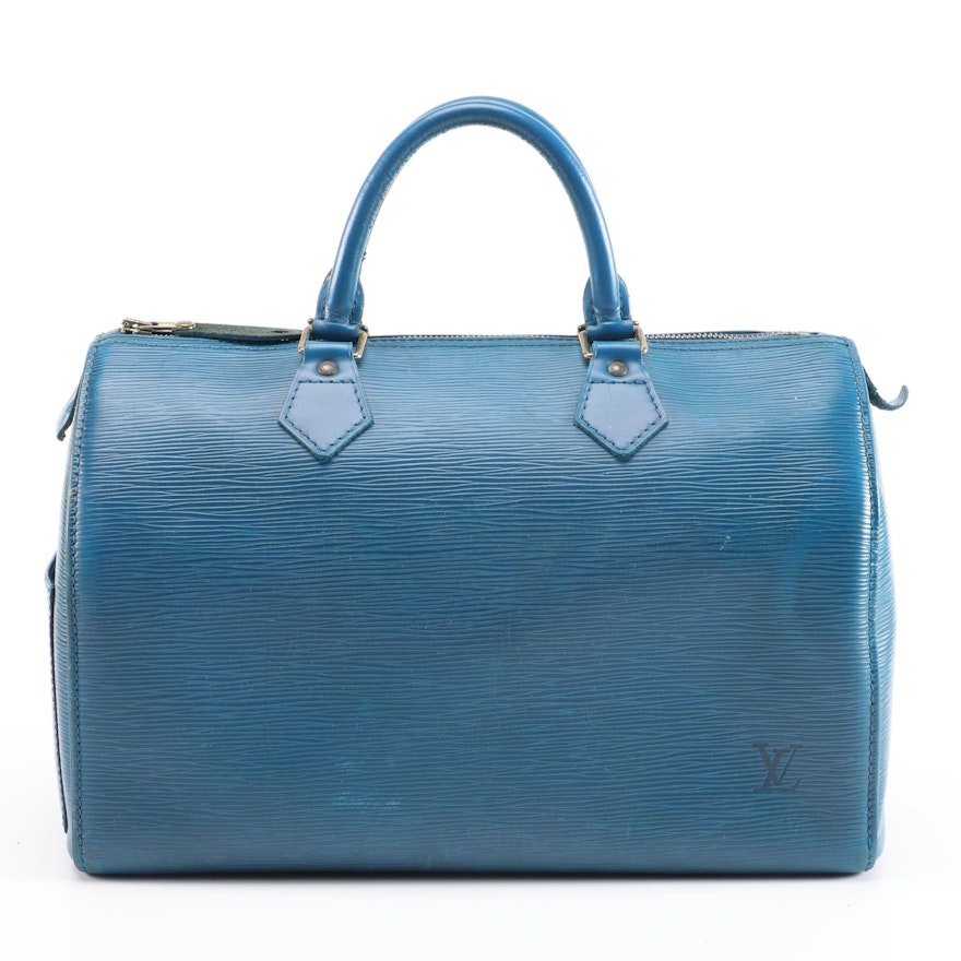 Louis Vuitton Speedy 30 in Toledo Blue Epi Leather