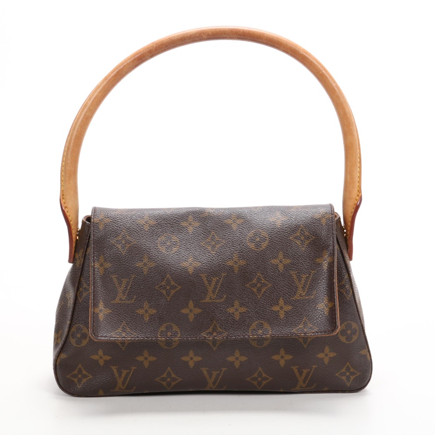 Louis Vuitton Looping PM Shoulder Bag in Monogram Canvas and Vachetta Leather