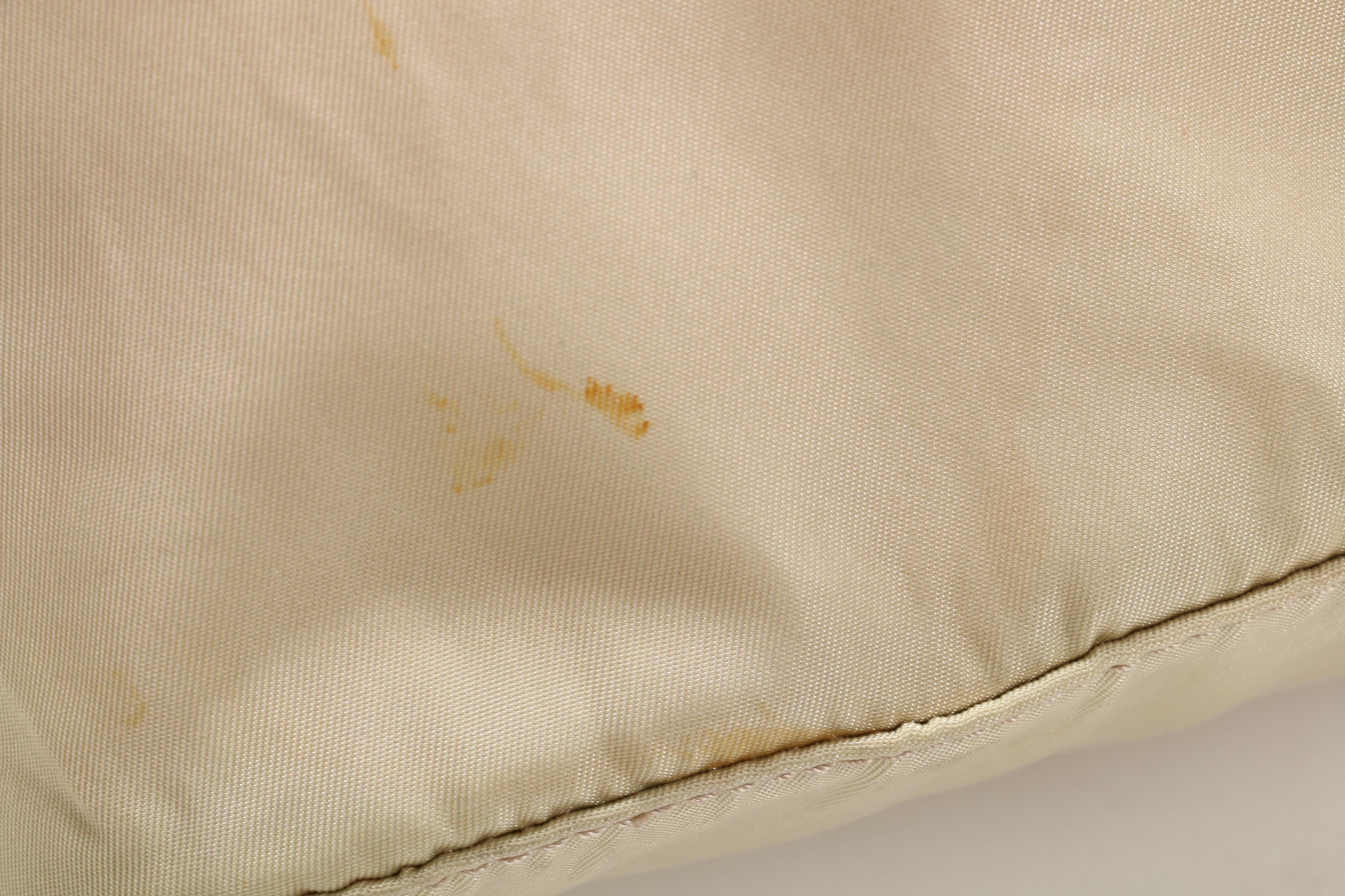 Prada Backpack Purse in Ivory Tessuto Nylon with Chain and Leather Straps