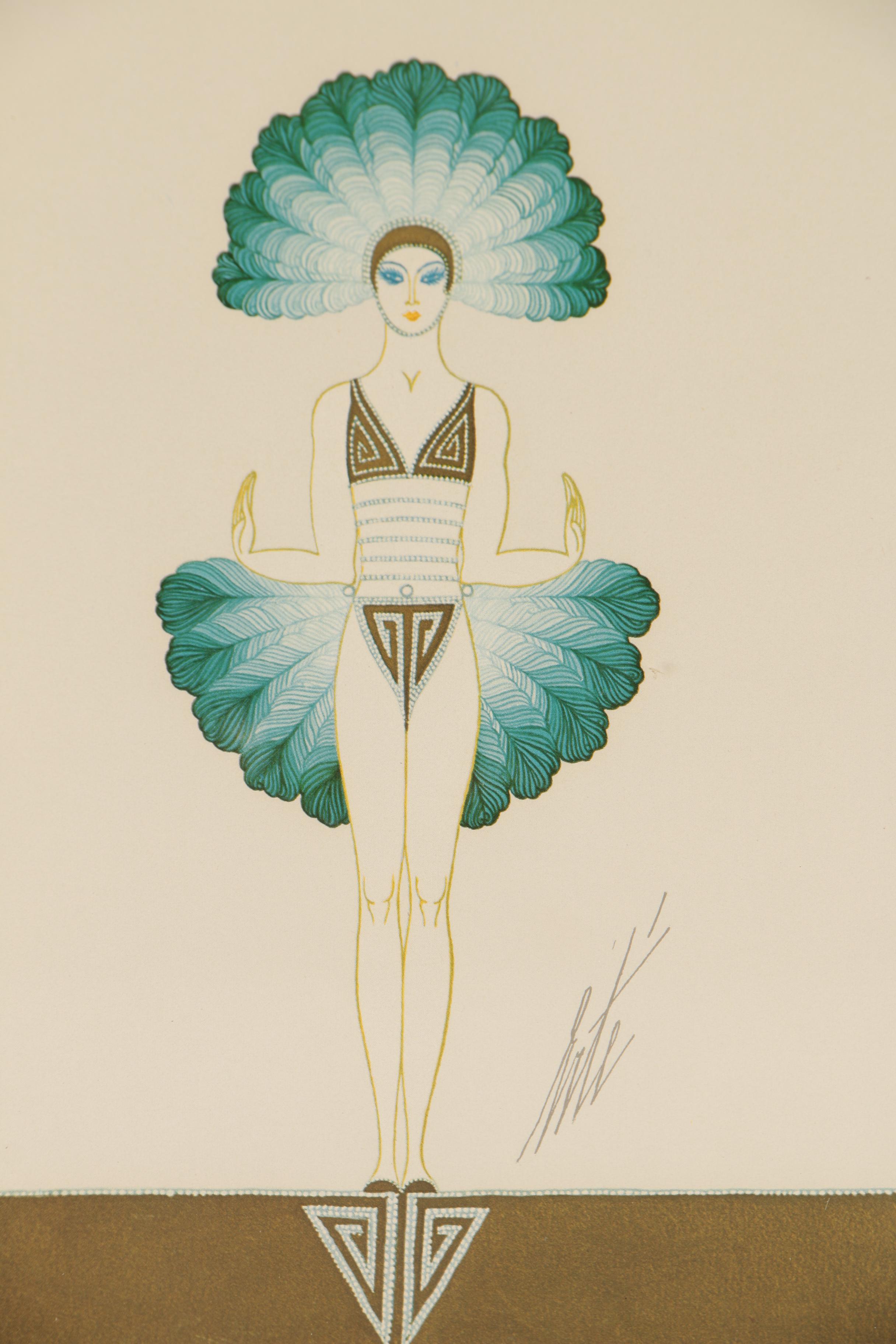 Offset Lithographs after Erté, Late 20th Century