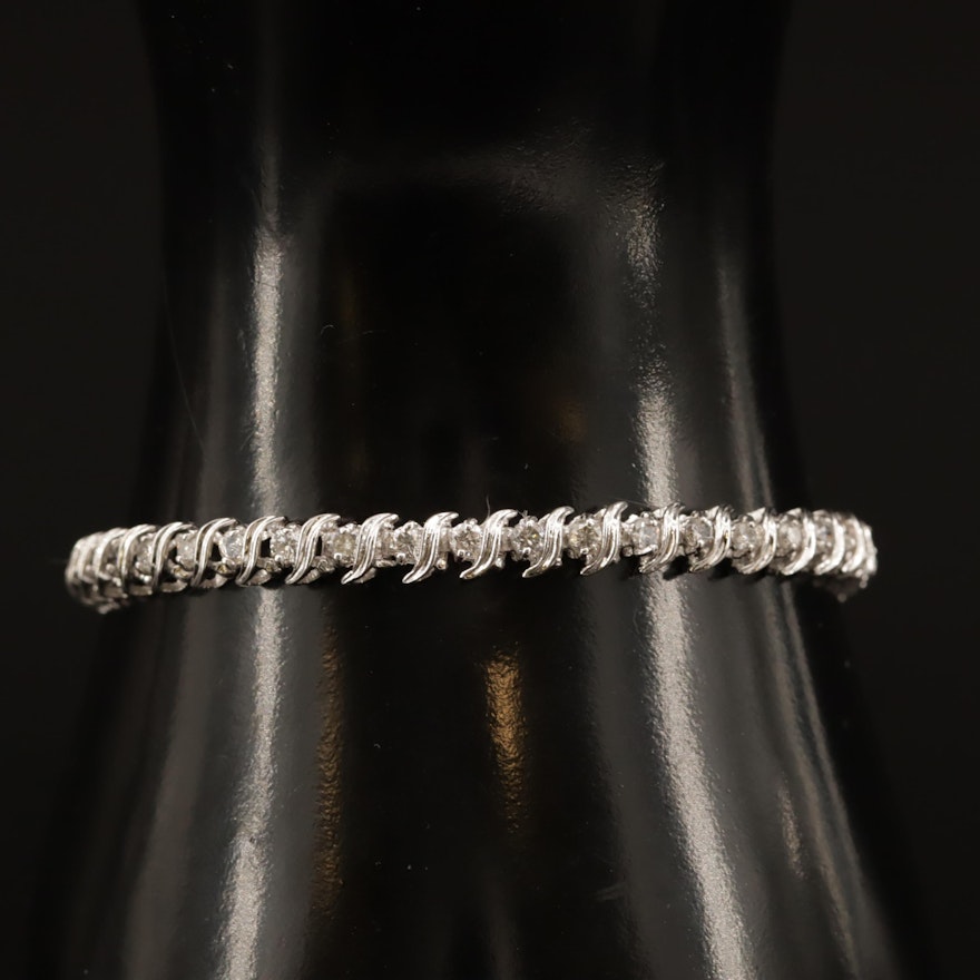 14K 2.02 CTW Diamond Line Bracelet