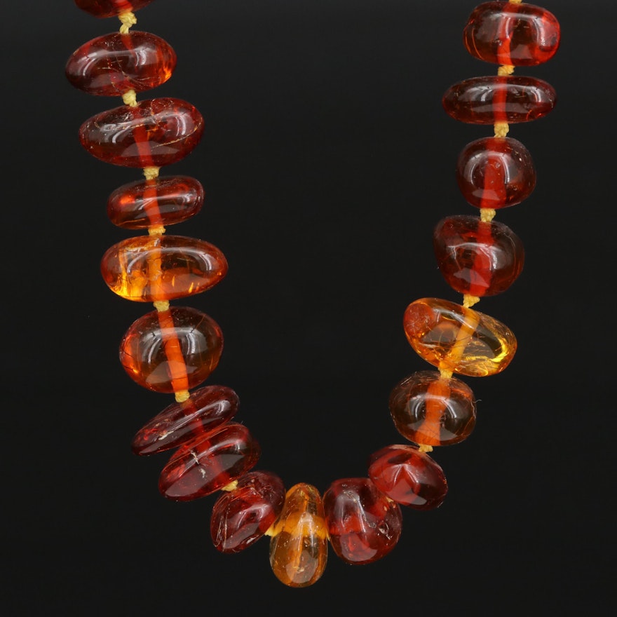 Hand Knotted Amber Necklace
