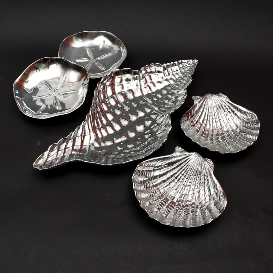 Mariposa Aluminum Shell Serving Bowls