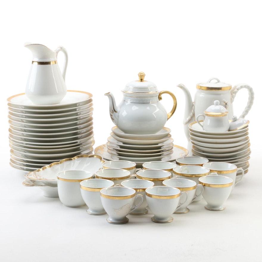 Haviland and Other Continental Gilt Porcelain Luncheon Wares