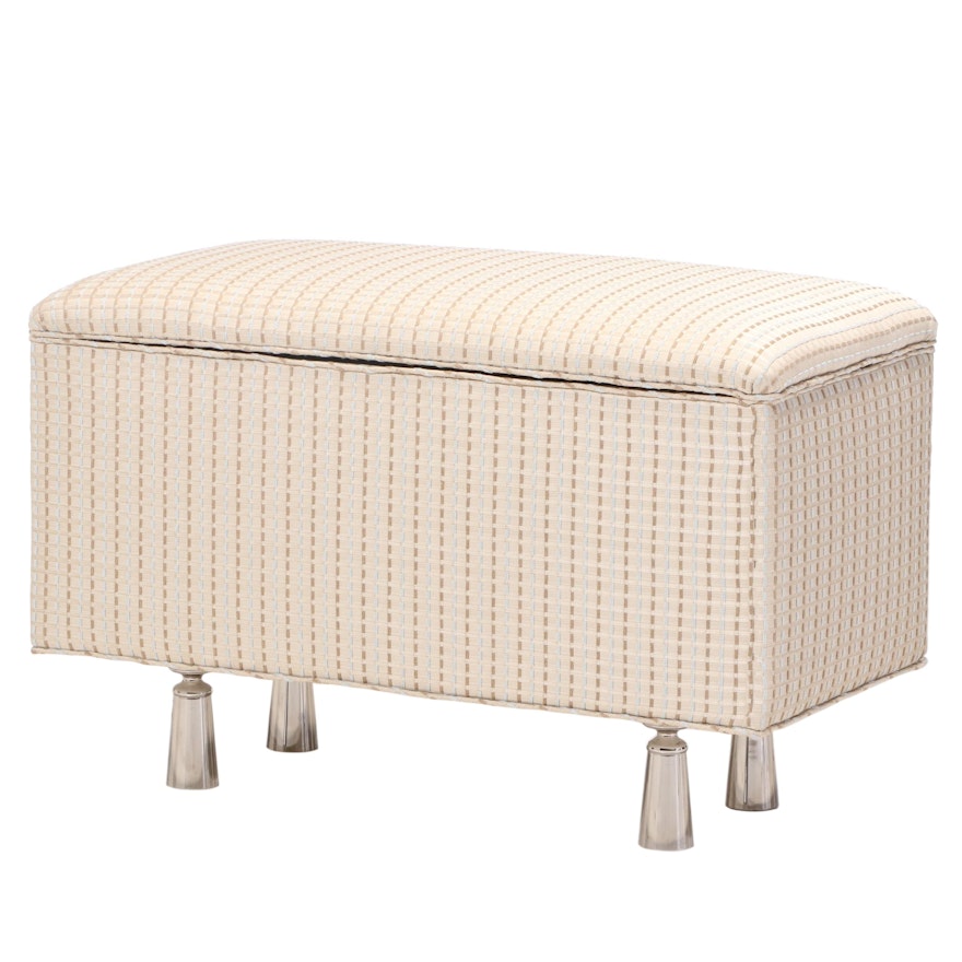Upholstered Lift-Top Storage Bench