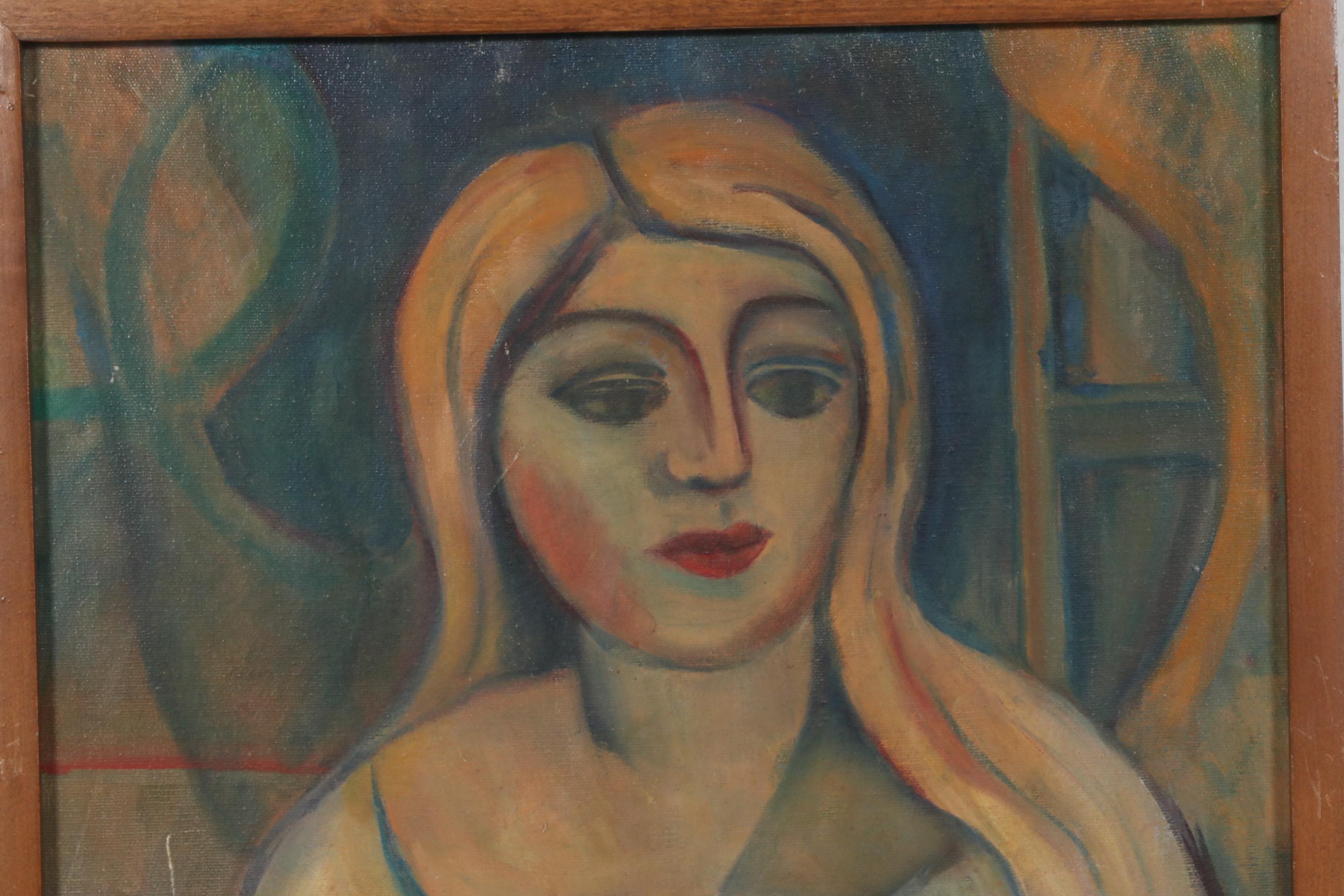 Walter Wada Oil Painting "No. 14", 1962