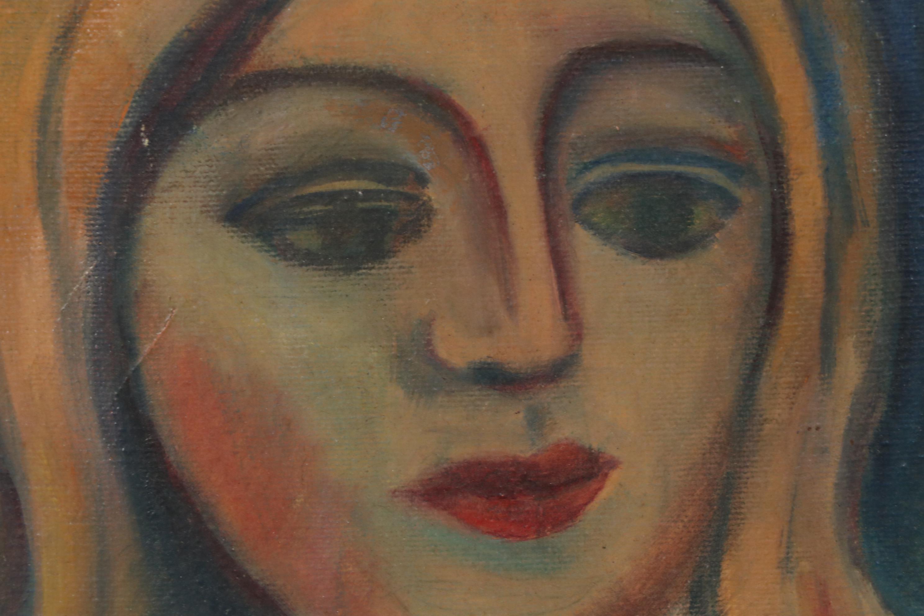 Walter Wada Oil Painting "No. 14", 1962