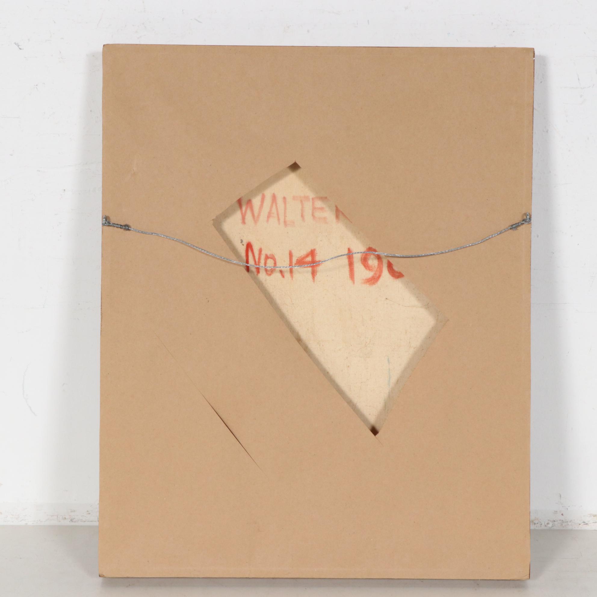 Walter Wada Oil Painting "No. 14", 1962