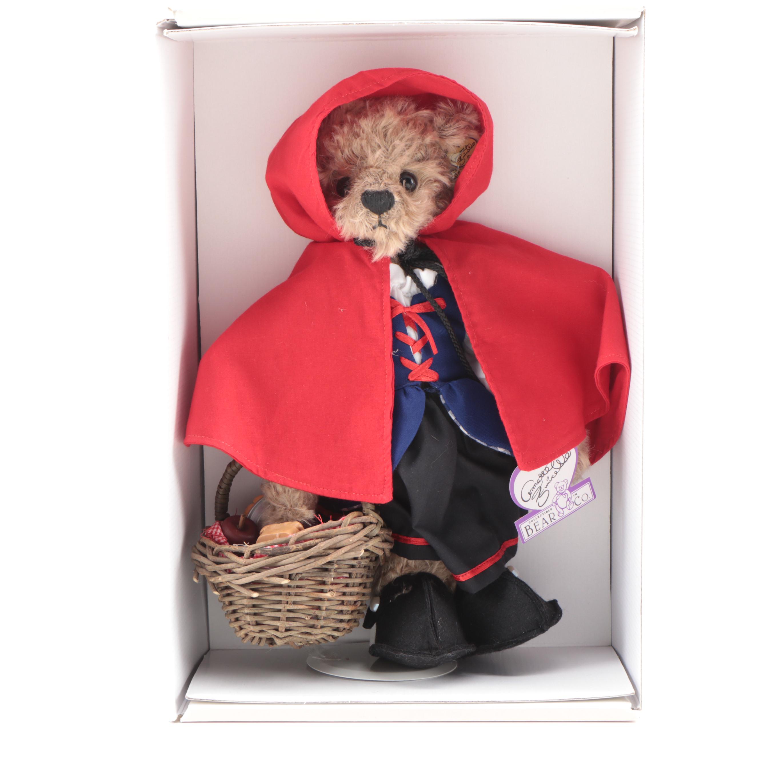 Annette Funicello "Little Red" Stuffed Bear in Box with COA