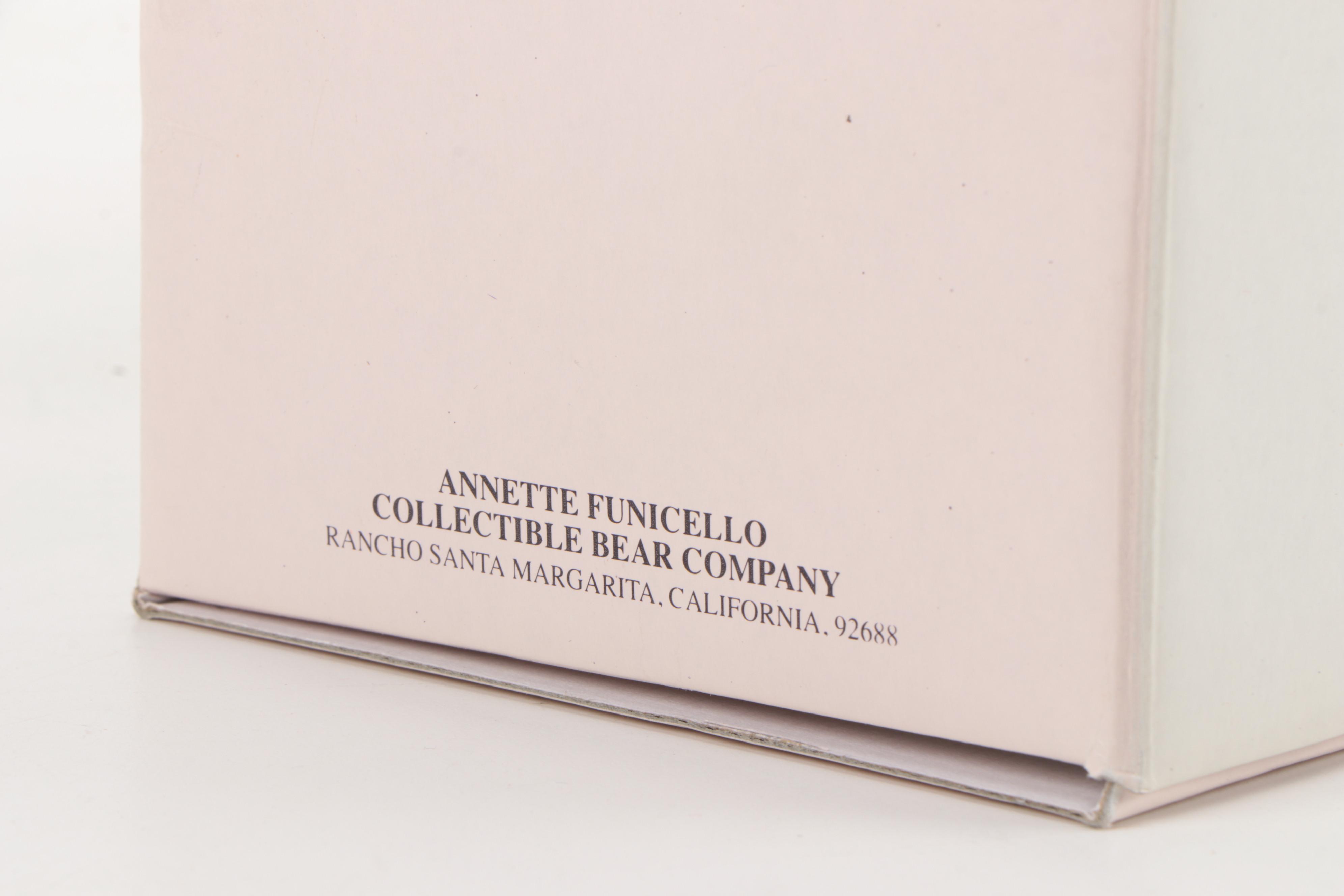 Annette Funicello "Little Red" Stuffed Bear in Box with COA