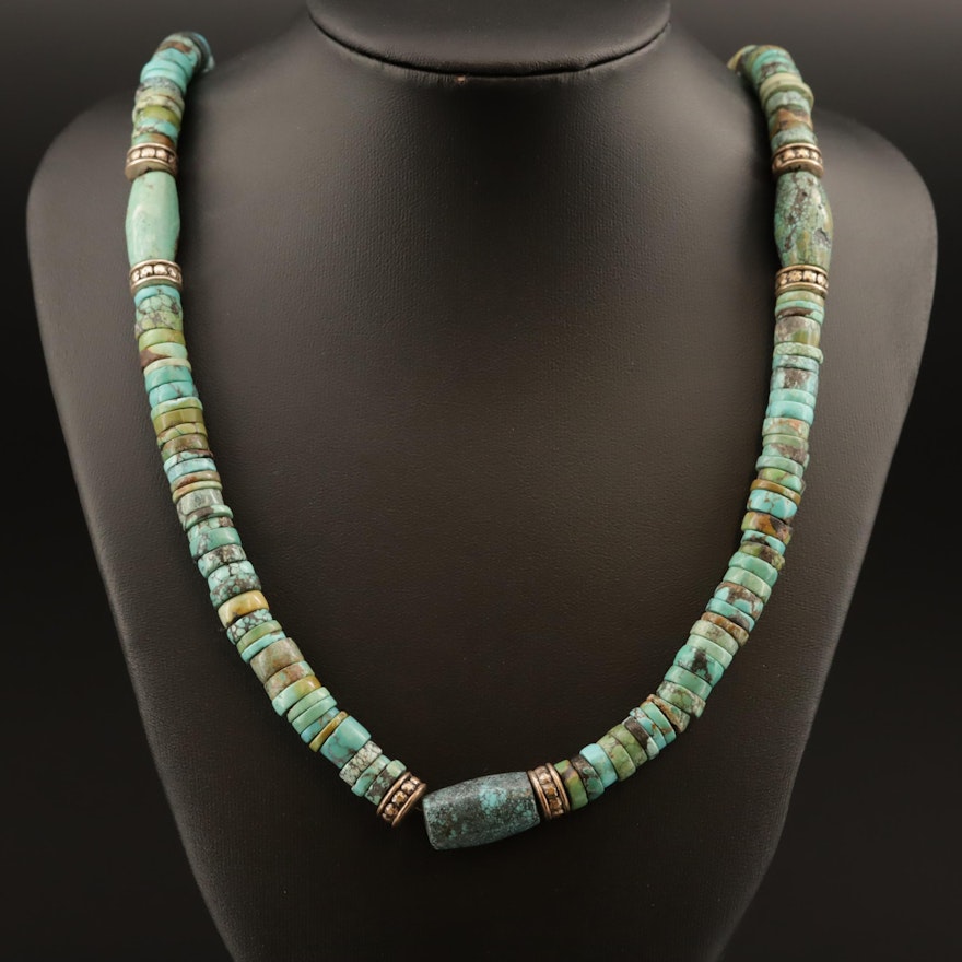 Beaded Turquoise Necklace