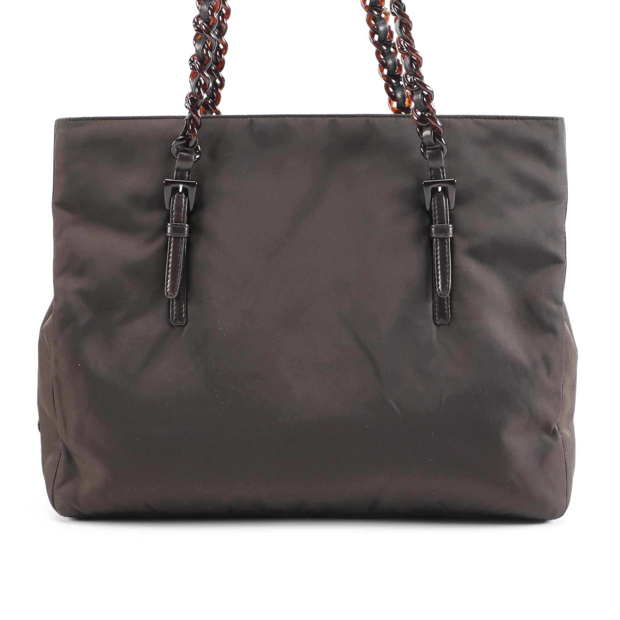 Prada Ebano Tessuto Nylon Tote Bag