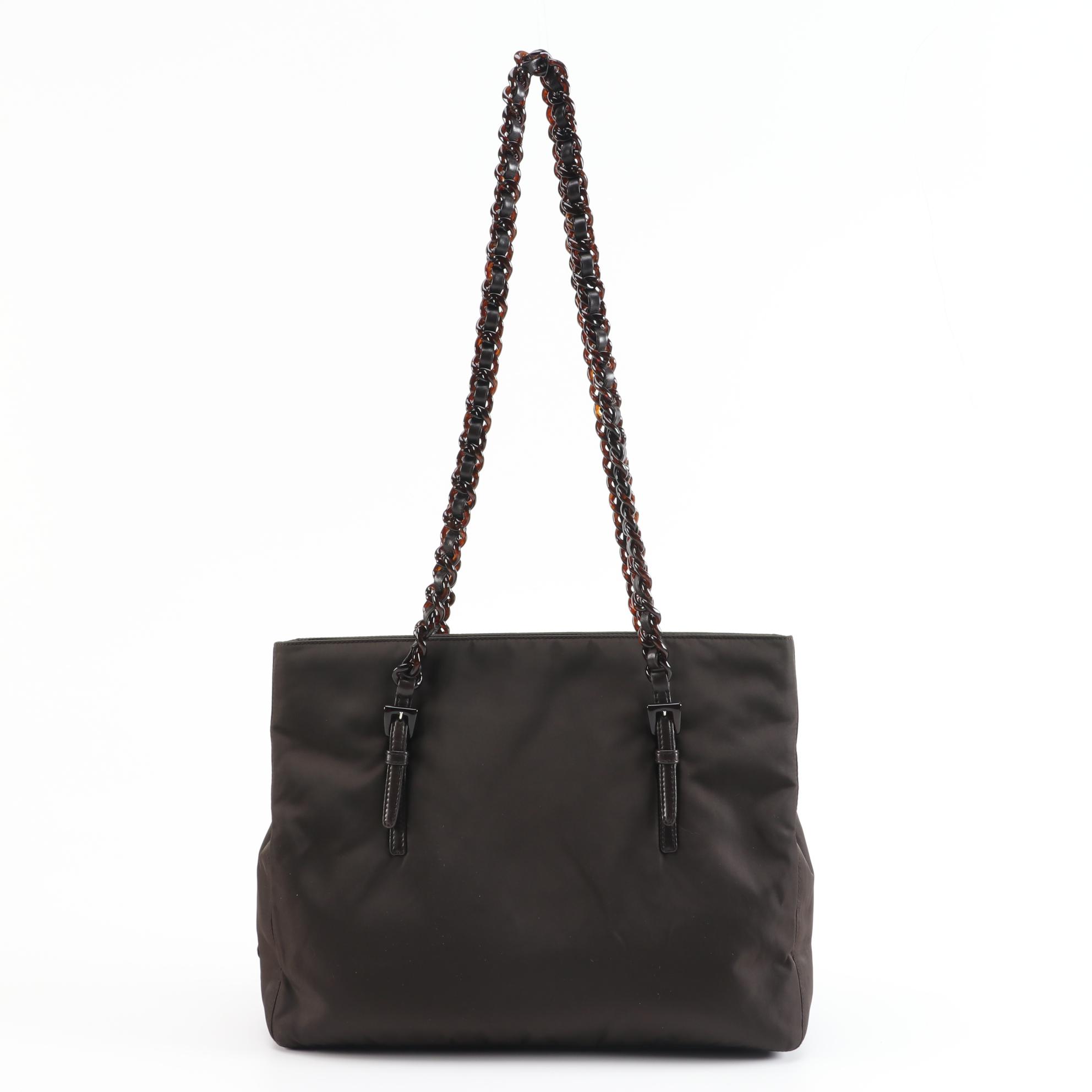 Prada Ebano Tessuto Nylon Tote Bag