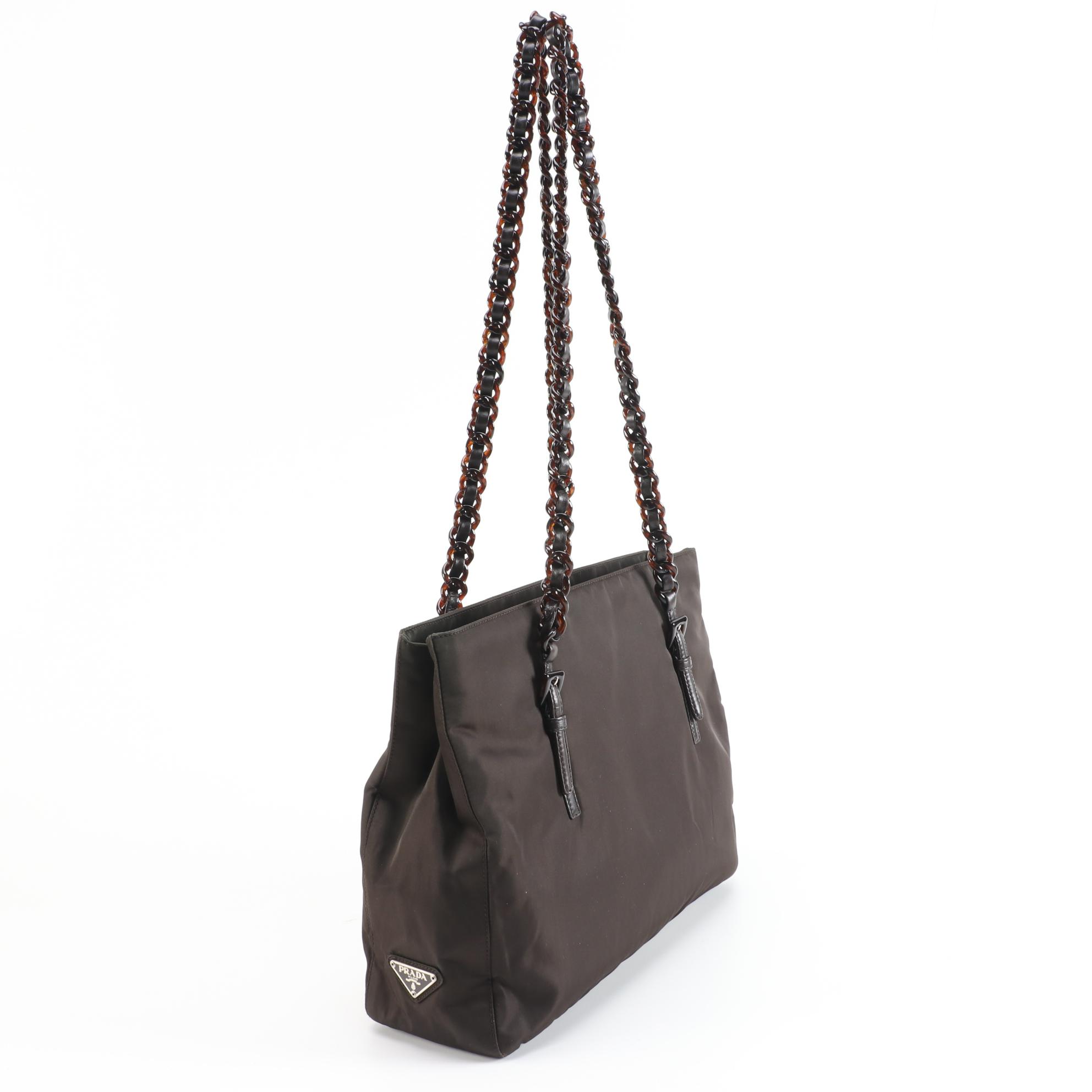 Prada Ebano Tessuto Nylon Tote Bag