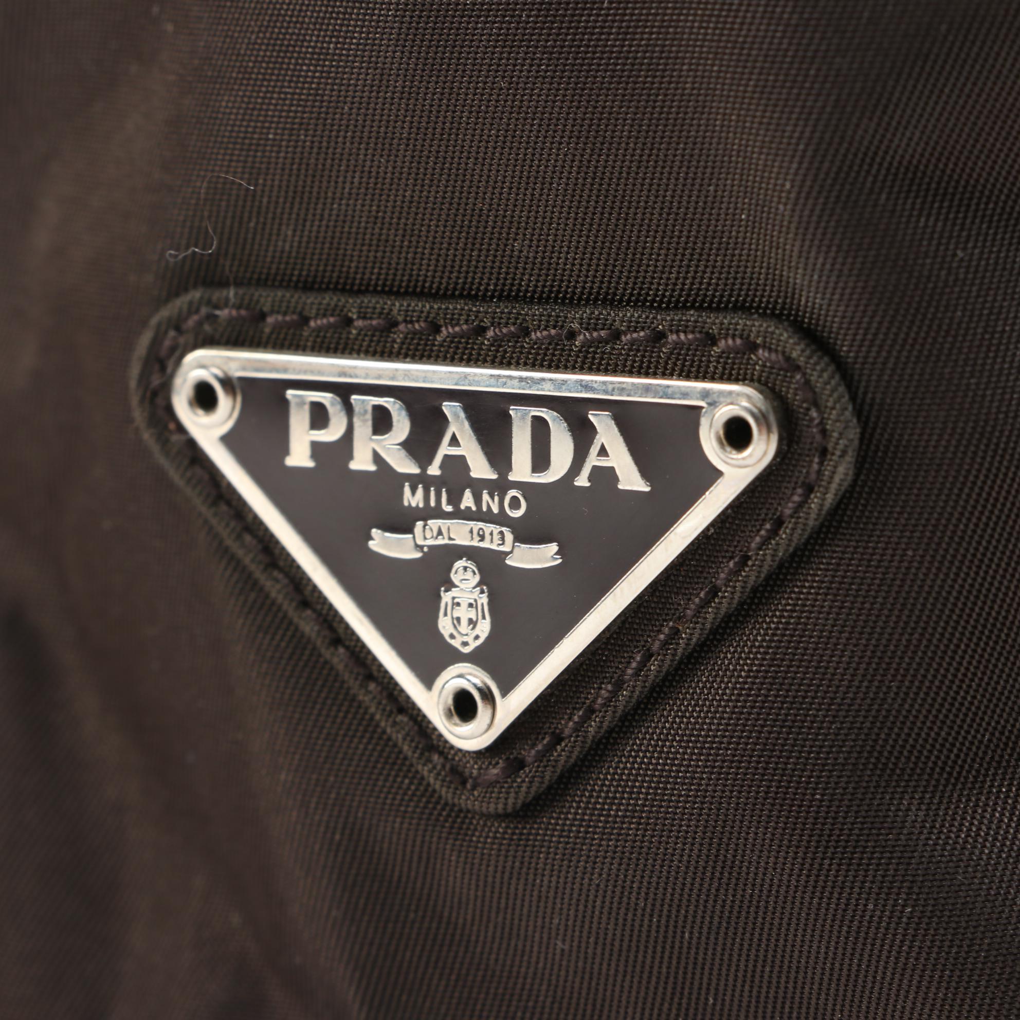 Prada Ebano Tessuto Nylon Tote Bag