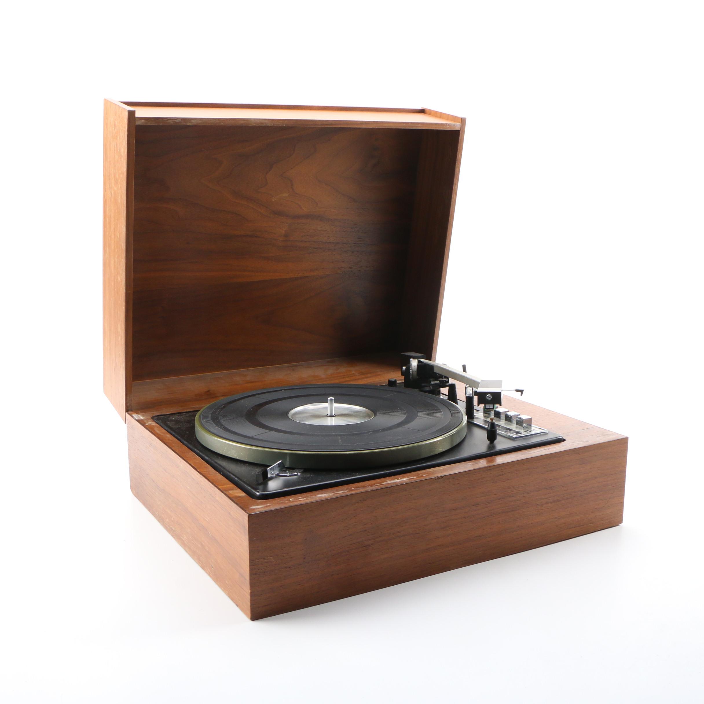 ELAC Miracord 50H Record Player in Teak Veneer Case, Mid to Late 20th Century
