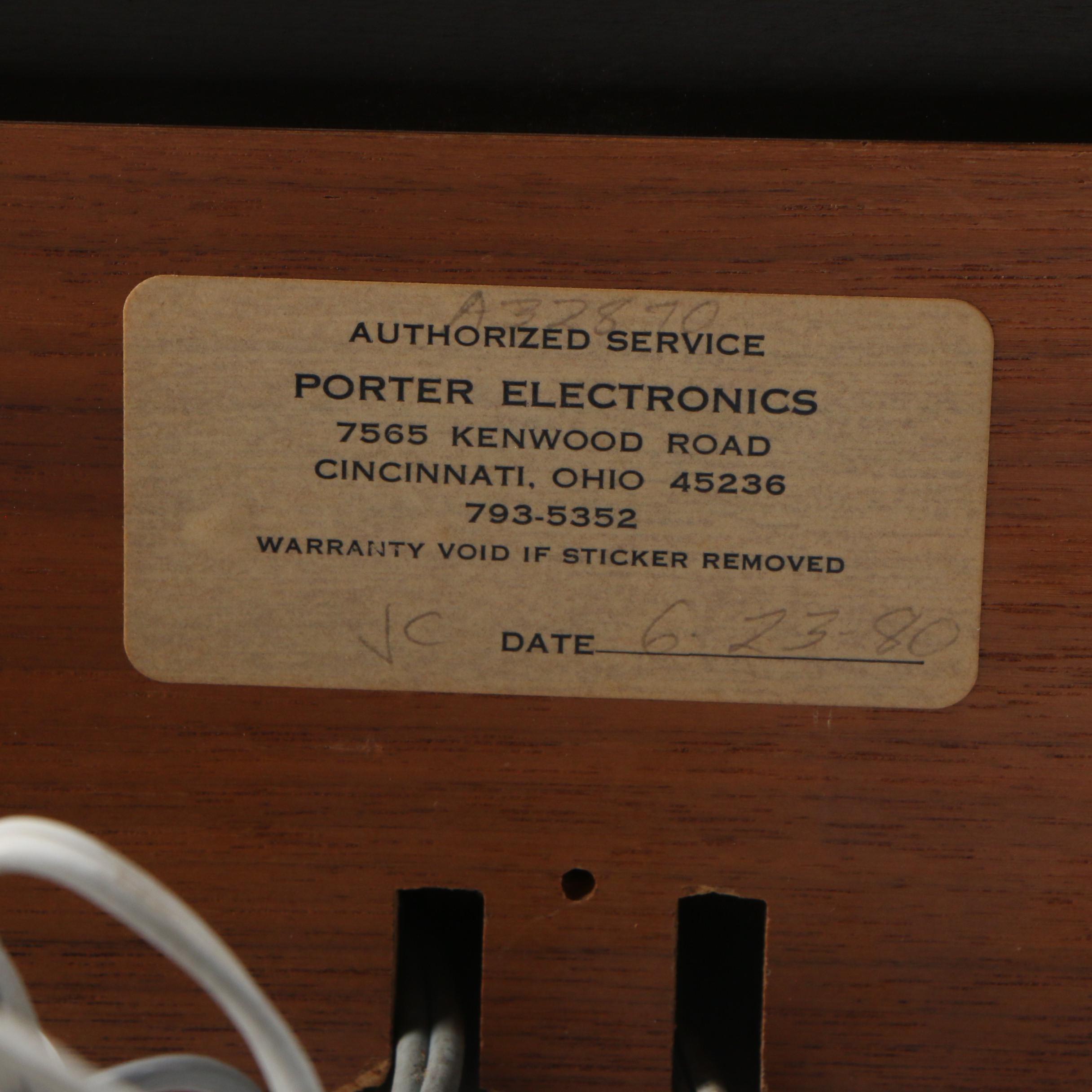 ELAC Miracord 50H Record Player in Teak Veneer Case, Mid to Late 20th Century