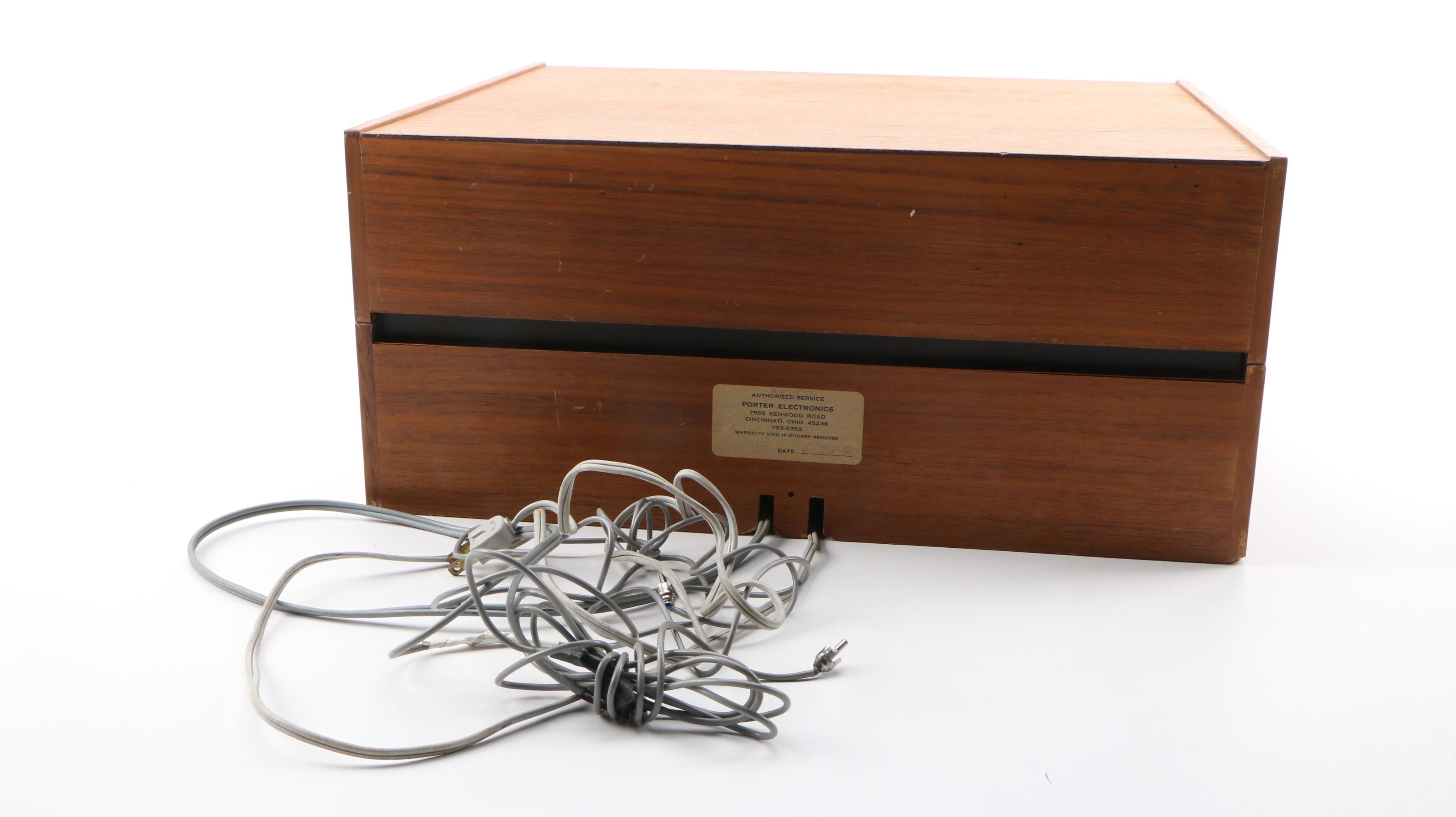 ELAC Miracord 50H Record Player in Teak Veneer Case, Mid to Late 20th Century