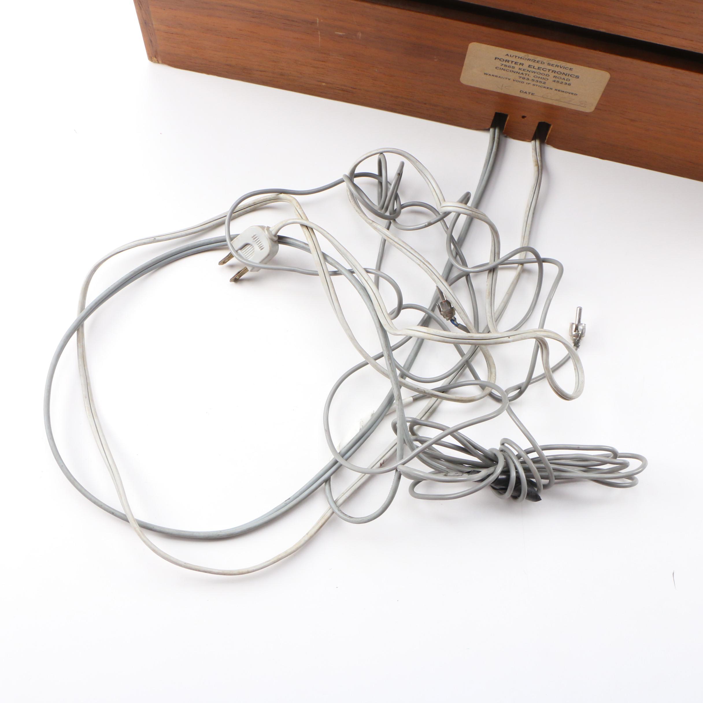 ELAC Miracord 50H Record Player in Teak Veneer Case, Mid to Late 20th Century