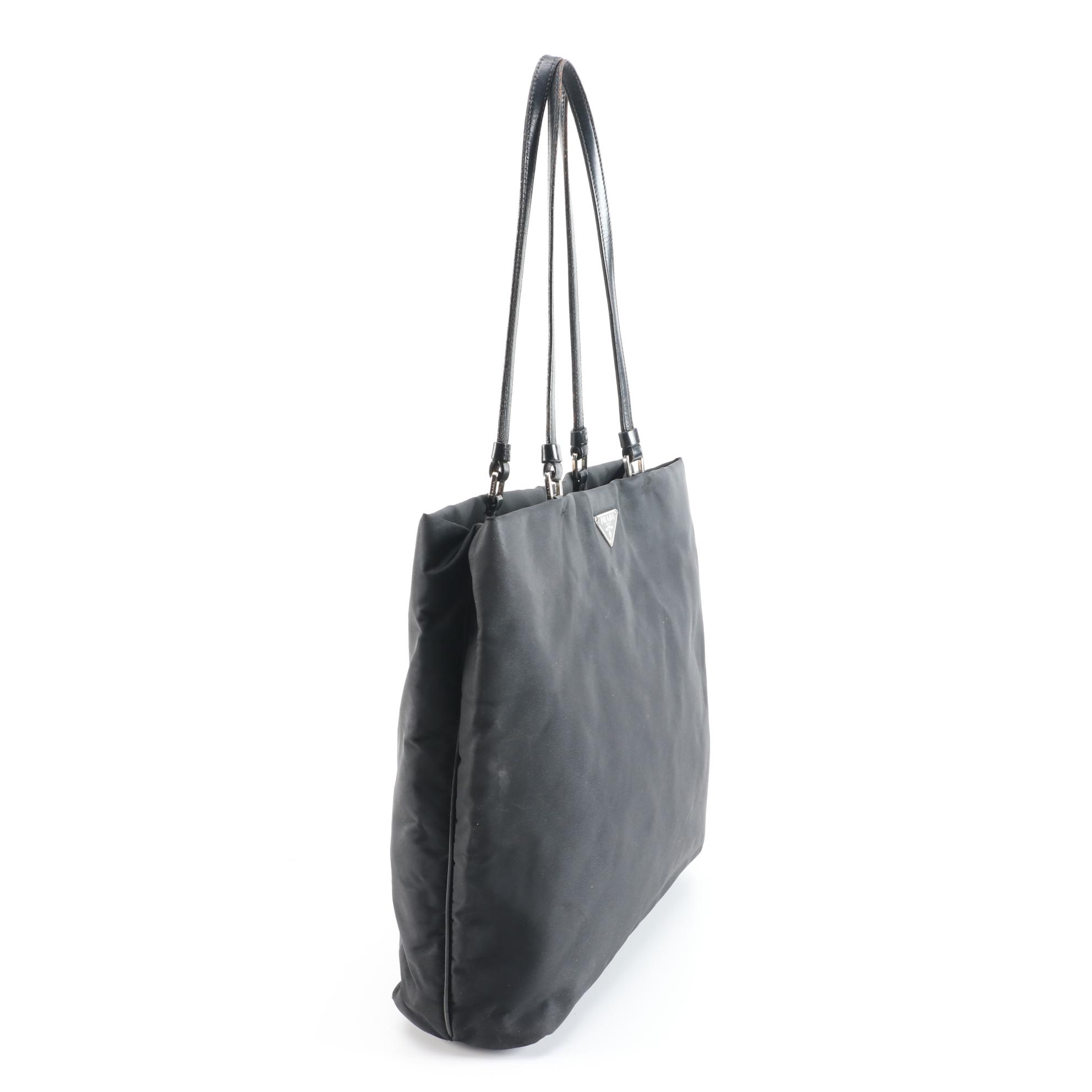 Prada Shopper Black Tessuto Nylon Tote
