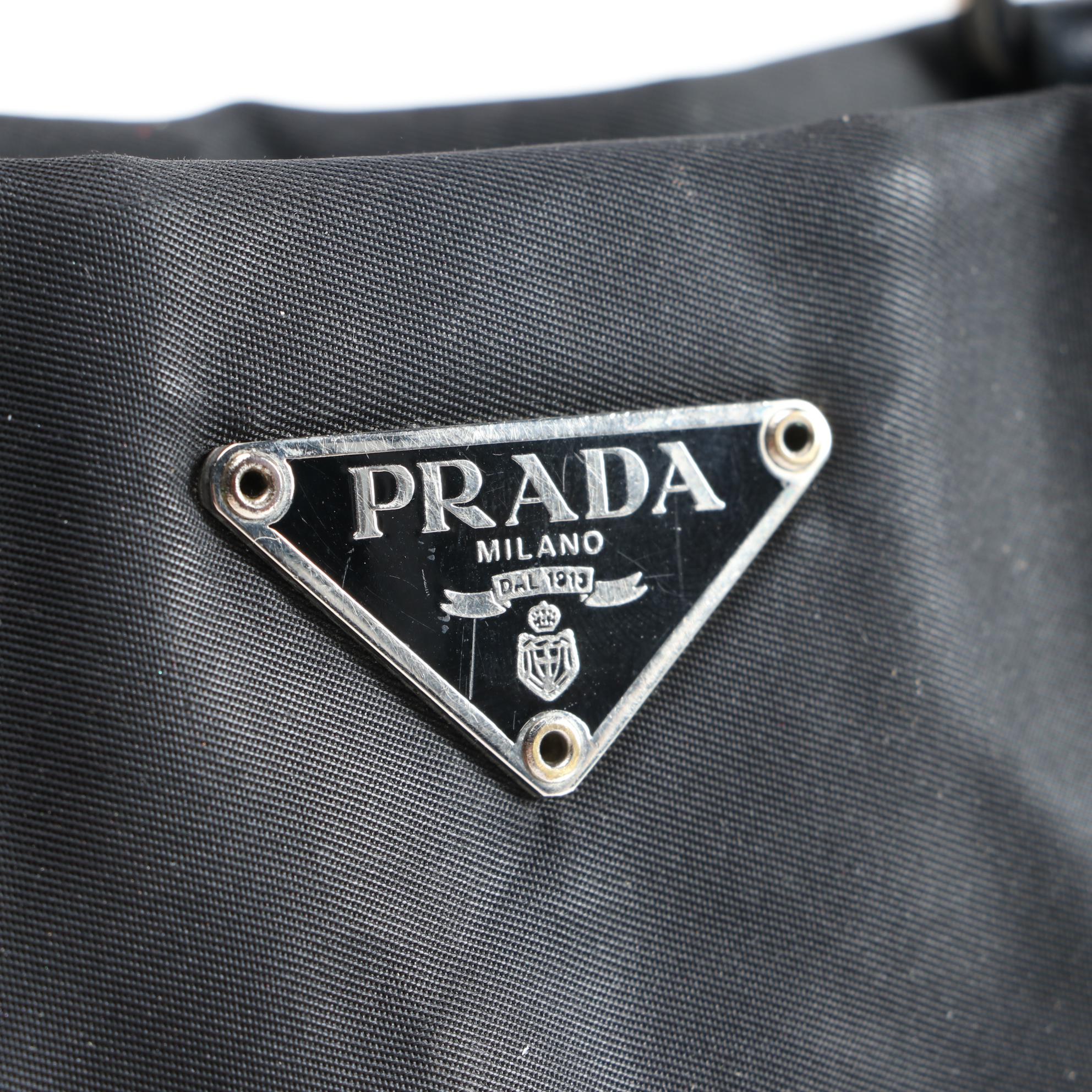 Prada Shopper Black Tessuto Nylon Tote