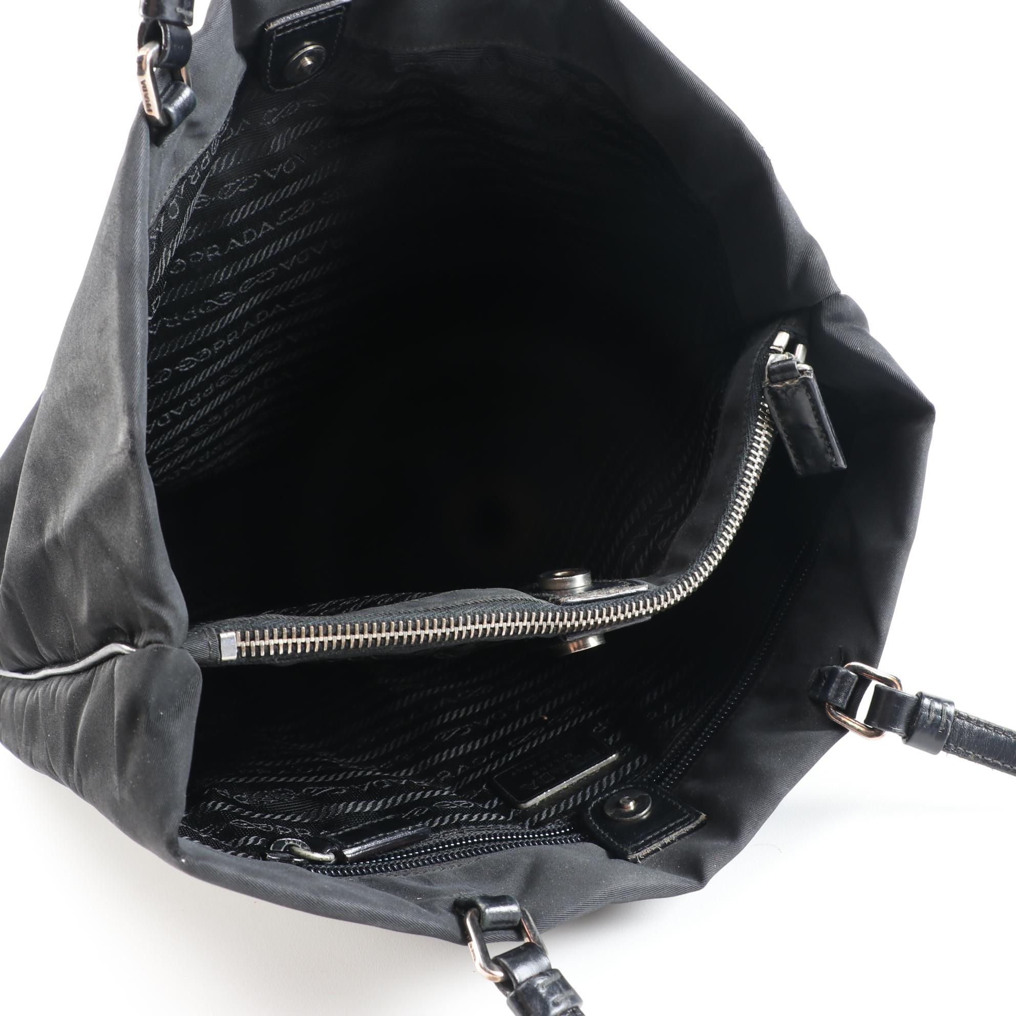 Prada Shopper Black Tessuto Nylon Tote