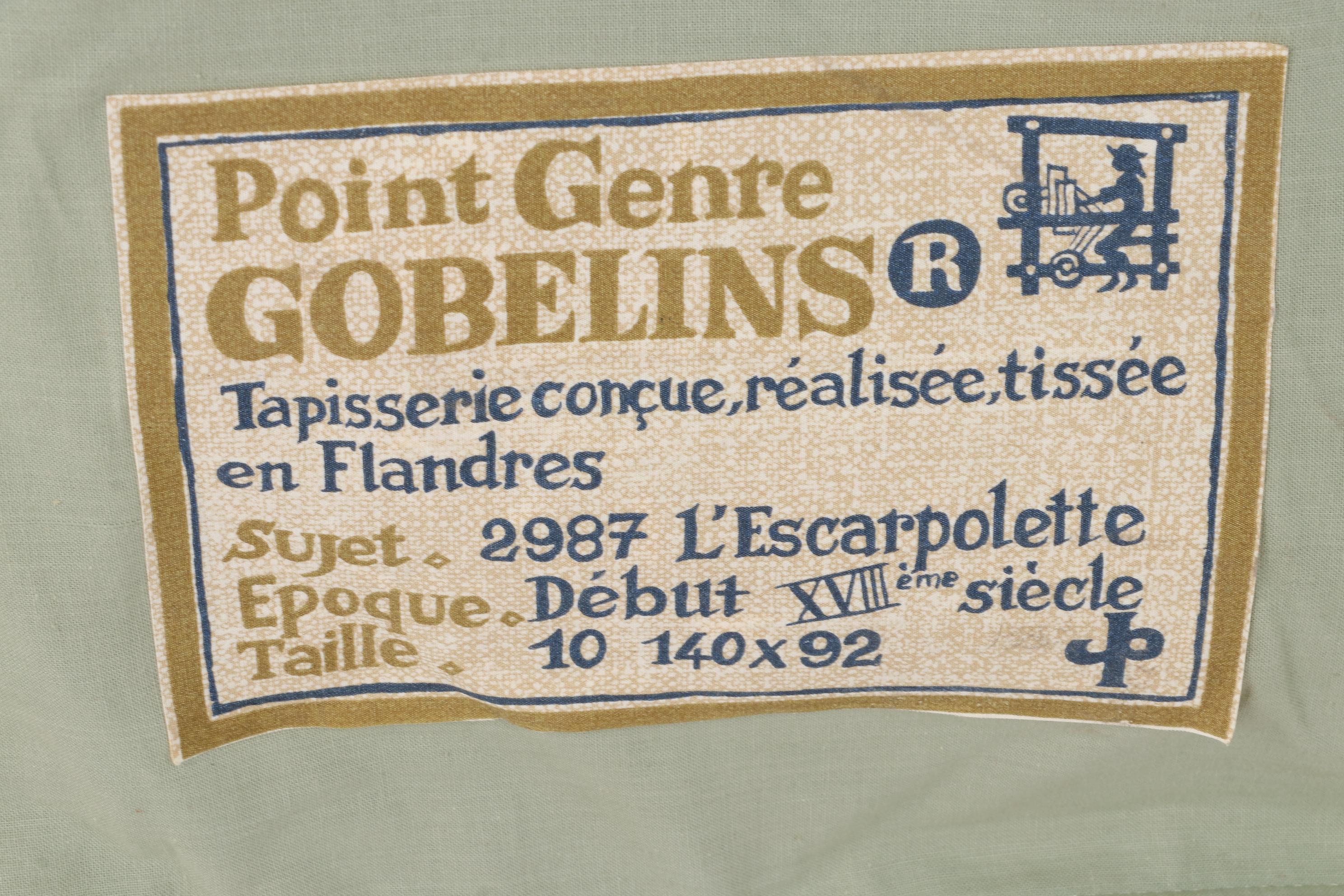 Jules Pansu Tapestry after "The Swing" by Jean-Honore Fragonard, Mid-20th C.