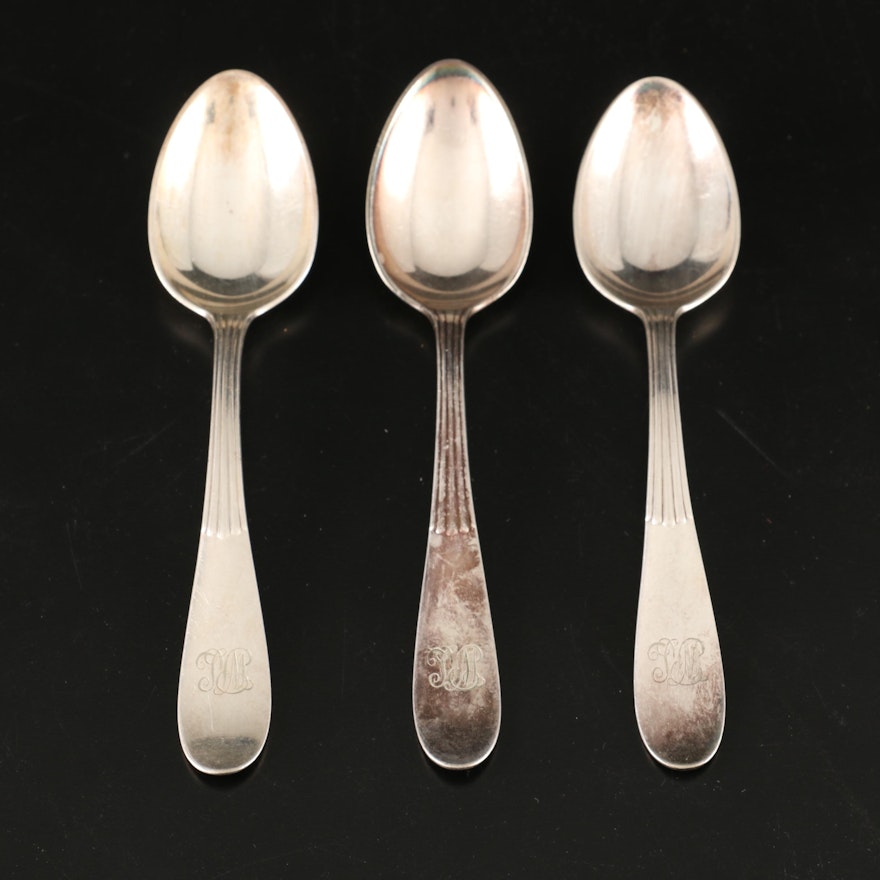 Tiffany & Co. "Mt. Vernon" Electroplated Serving Spoons, 1885