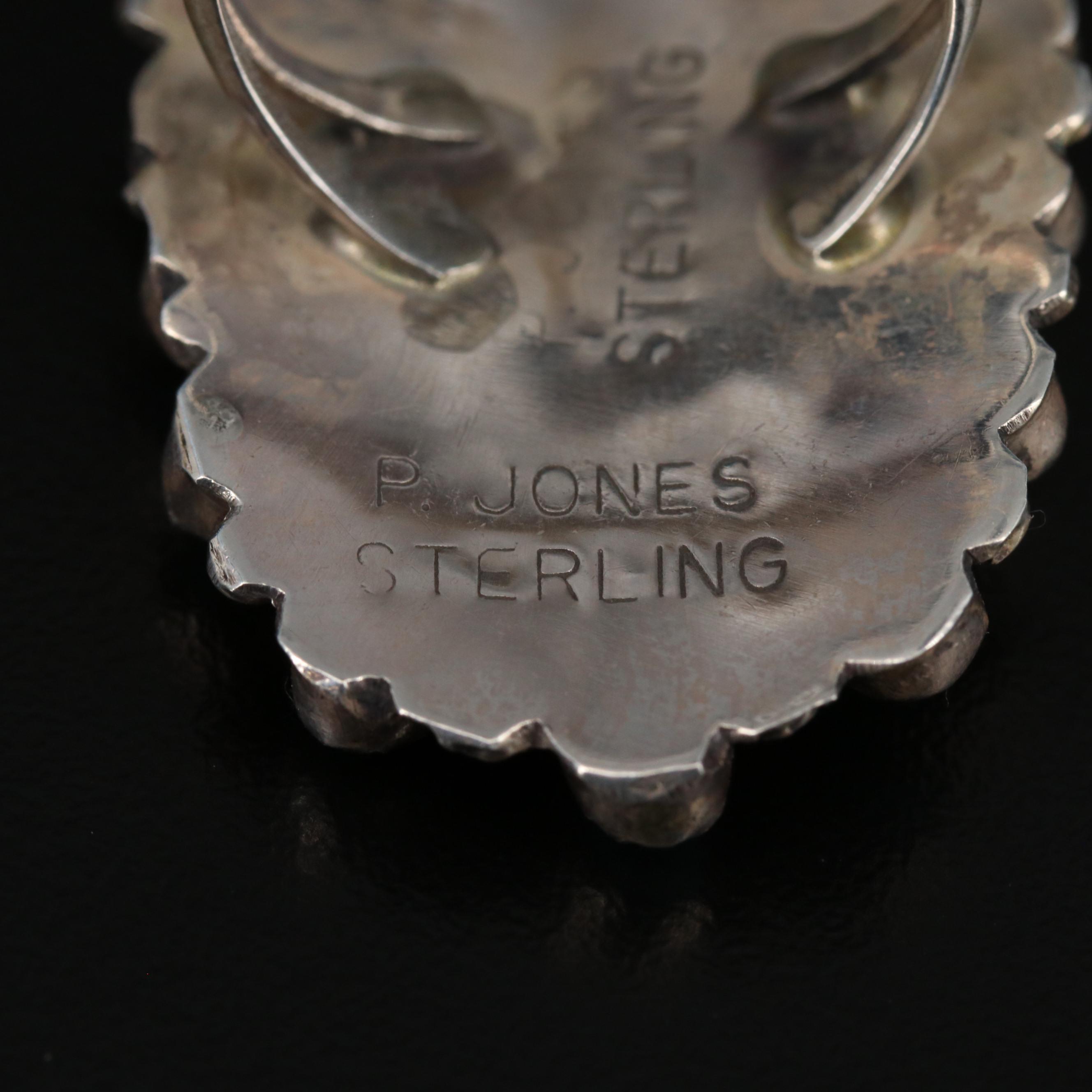 Paul Jones Navajo Diné Sterling Silver Turquoise Petit Point Ring