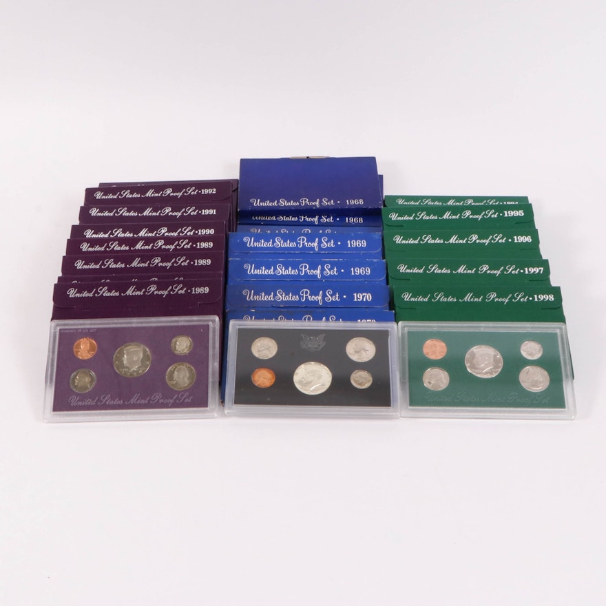 Twenty United States Mint Proof Sets