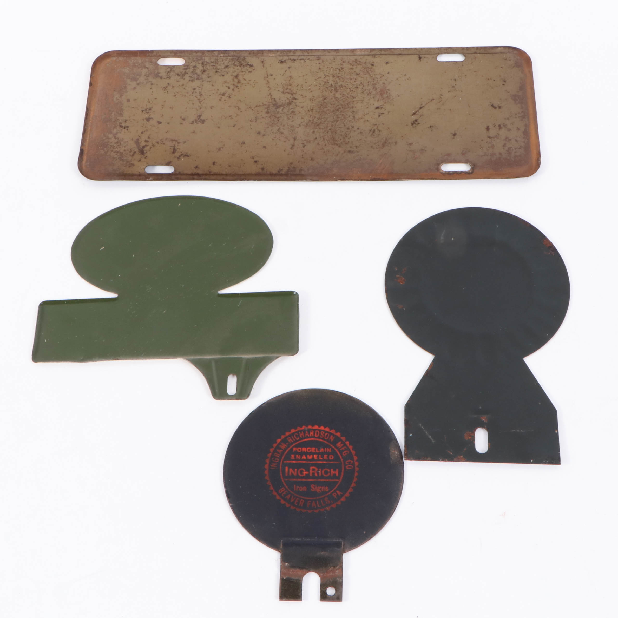 Alf Landon and Frank Knox License Plate and Tags, 1930s