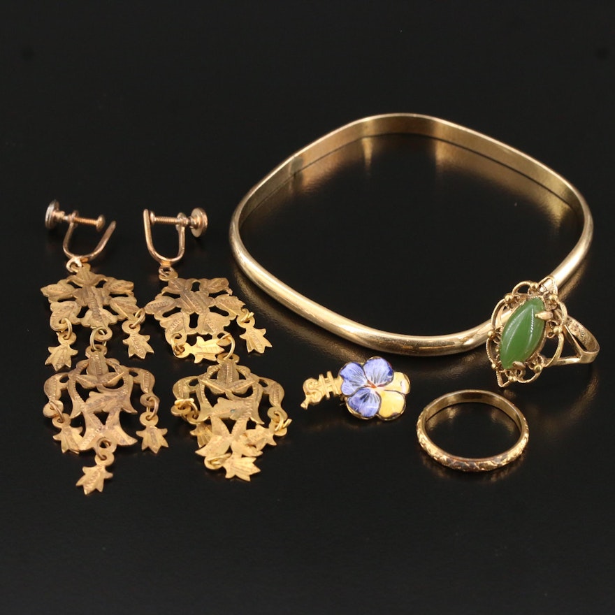 Vintage Glass and Enamel Jewelry Collection